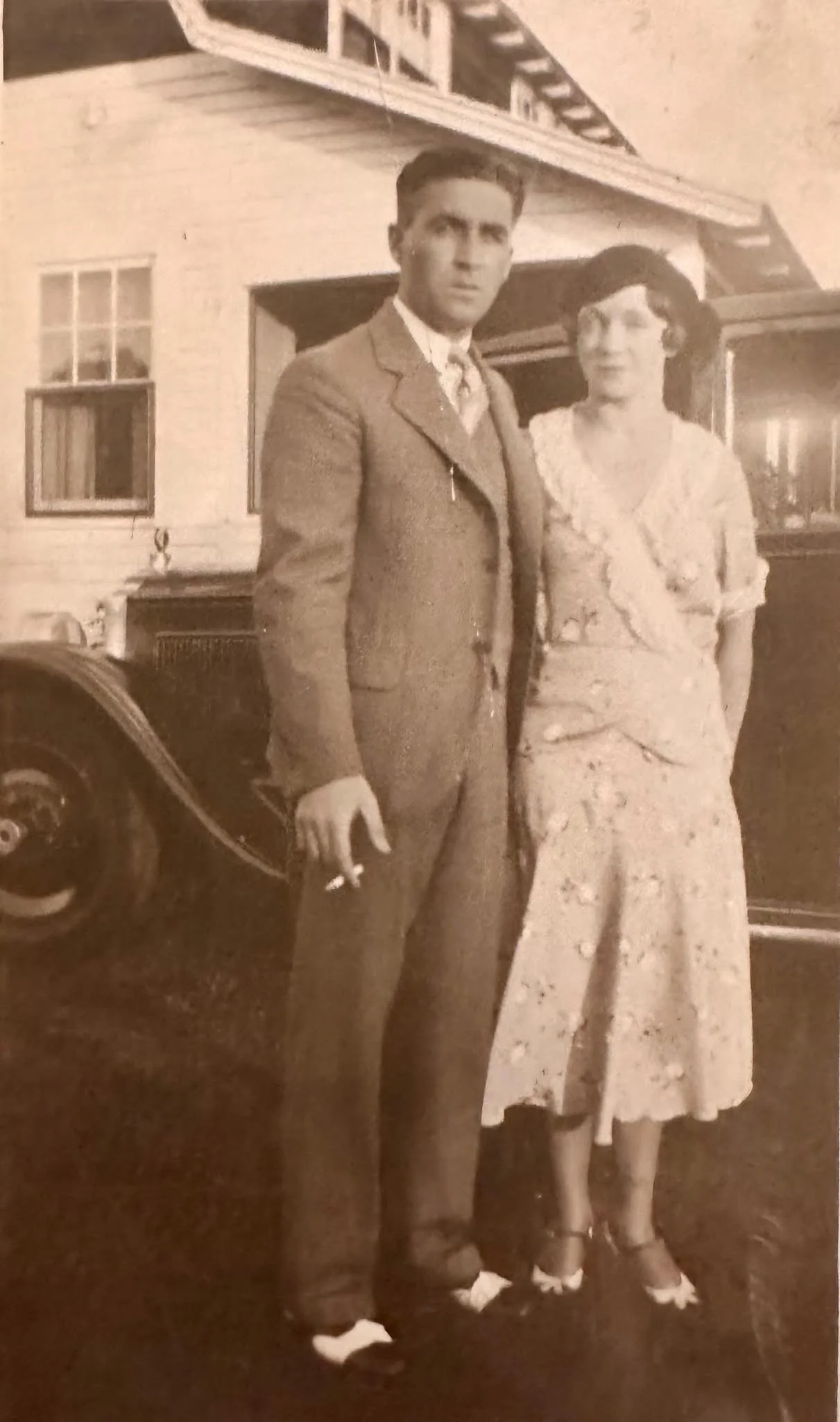Vincent & Gladys Barry and their daughter Gail.  The Saunders and Barry families were dear friends. Sadly, Gladys and Gail perished in the fire.