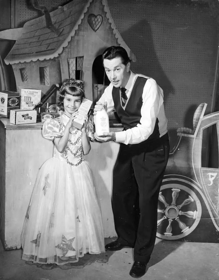 During the 19502 A.C Petersen Farms sponsored “The Peter Petersen Show” with Ralph Kianna on WKNB- Channel 30 (now WVIT). The show won awards for outstanding educational programming for children and featured AC Petersen products.