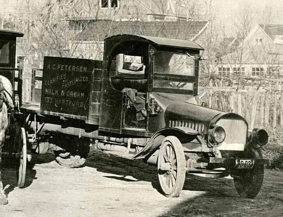 AC Petersen Delivery Trucks through the years