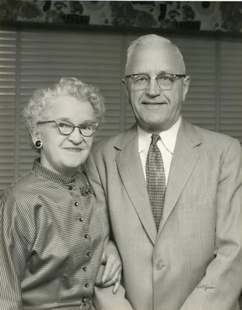 Andrew and Jennie (Karen Johanna Peterson) taken on Christmas Eve 1958