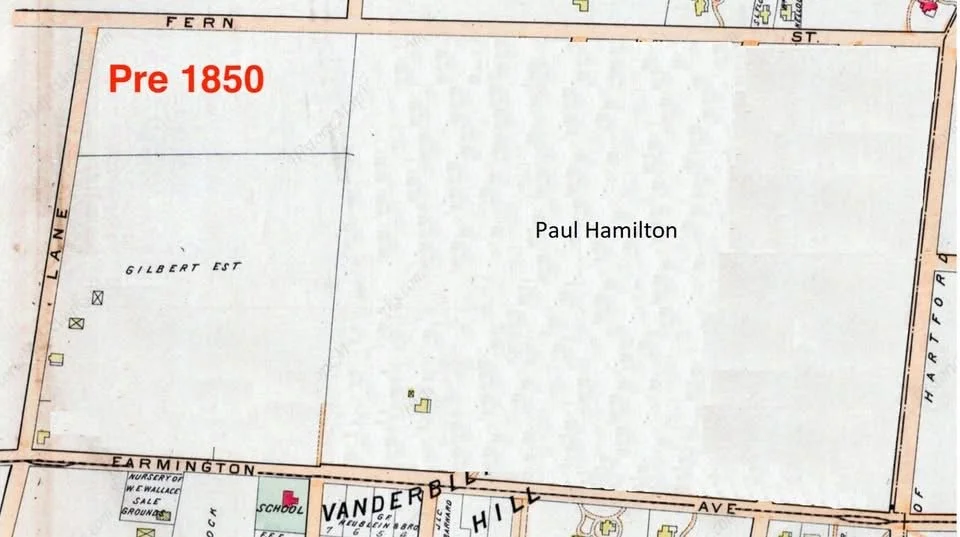 Map of the neighborhood at different times 