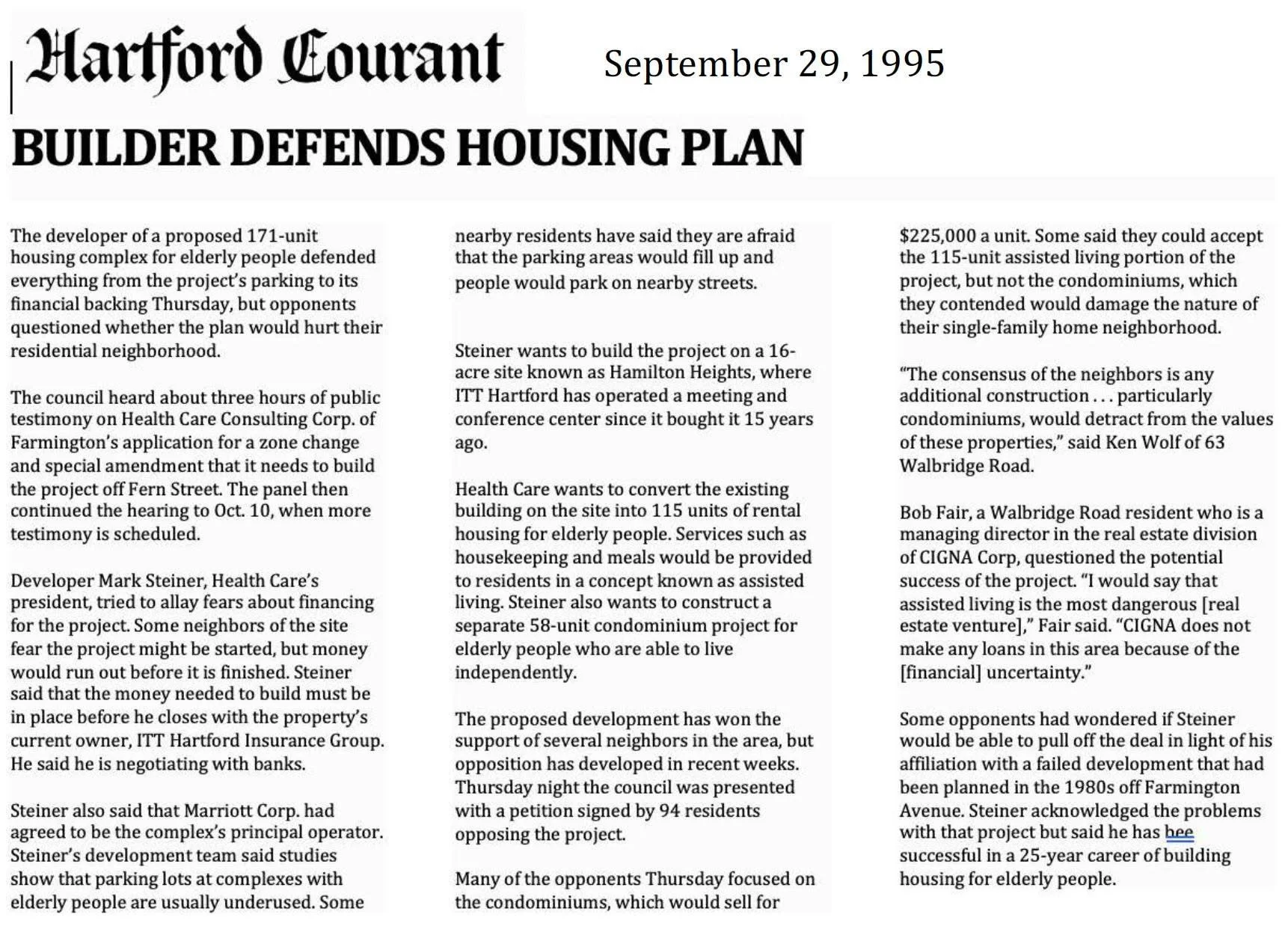 Hamilton Heights transitions from Conference Center to Assisted Living.