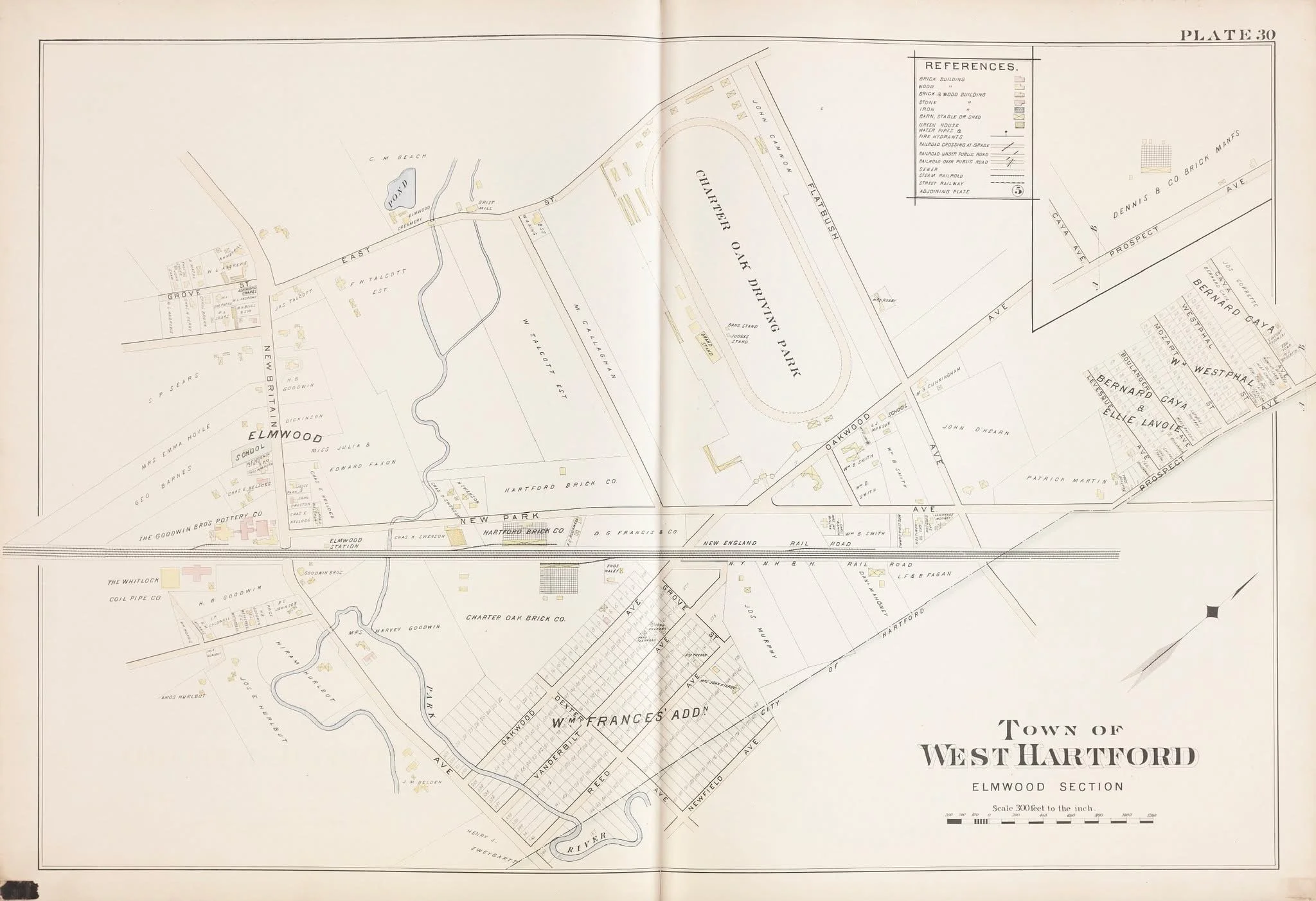 1896 - Prior to the development of Luna Park - Charter Oak Race Track can be seen on the upper right, with Flatbush Avenue to its right.
