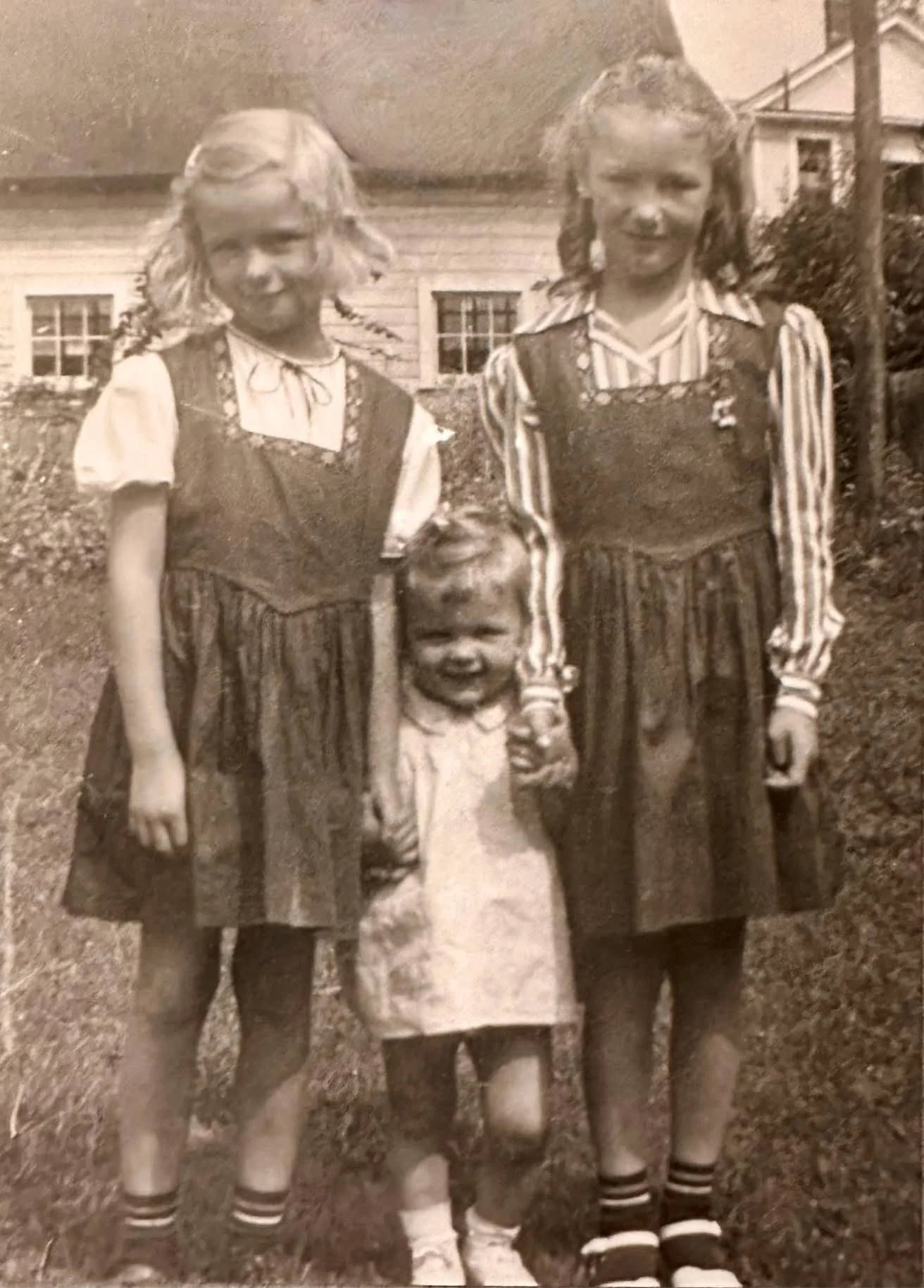 Nancy, Sue & Jean Saunders attended the Circus on July 6, 1944 with their parents Archibald and Catherine.  All five survived the fire. You can hear Nancy's story about that fateful day by searching "Trout Brook Tales" where ever you listen to podcas