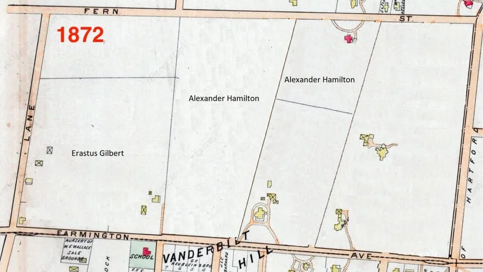Map of the neighborhood at different times 
