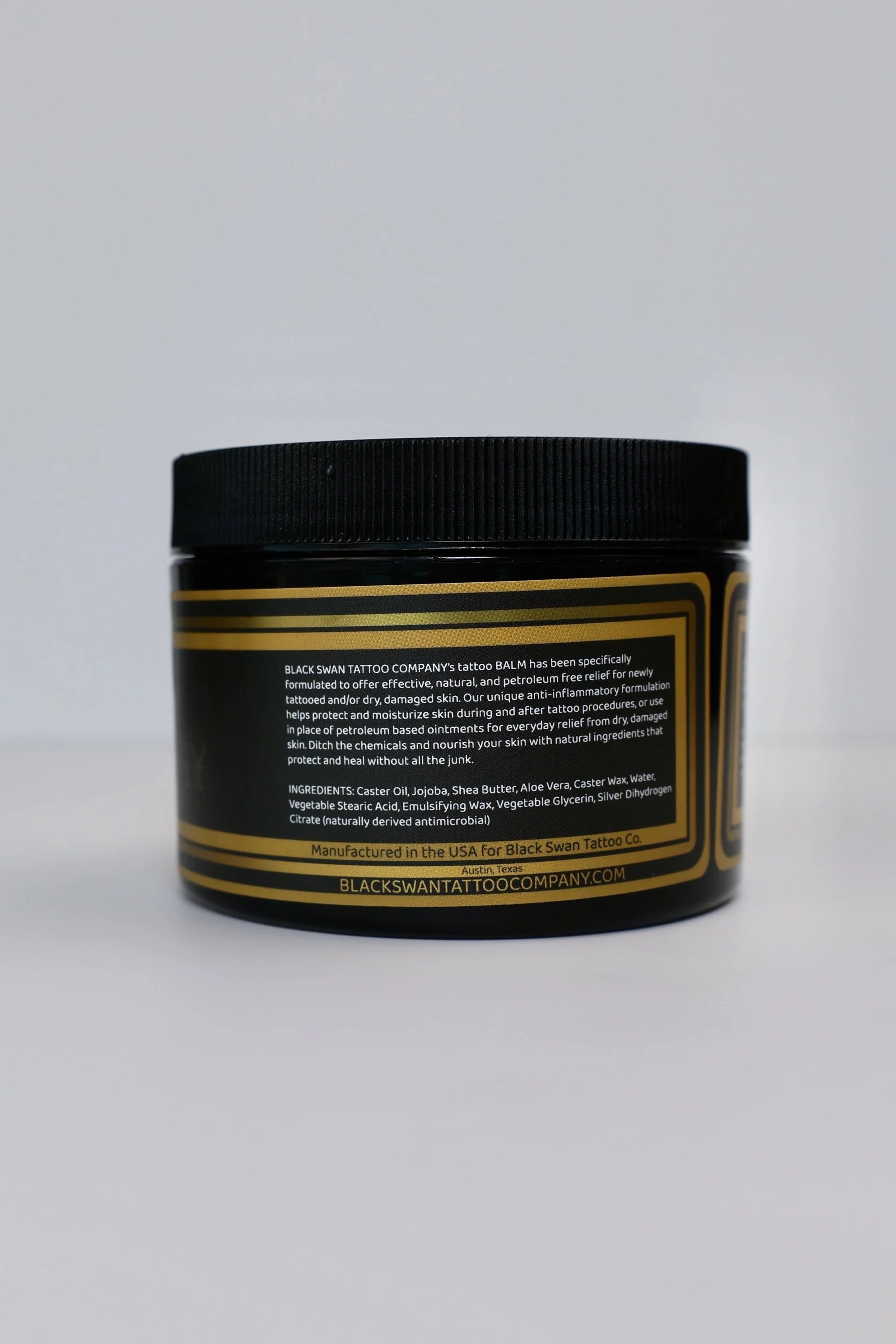 Professional tattoo healing balm made in the USA, large container size for collectors or artists