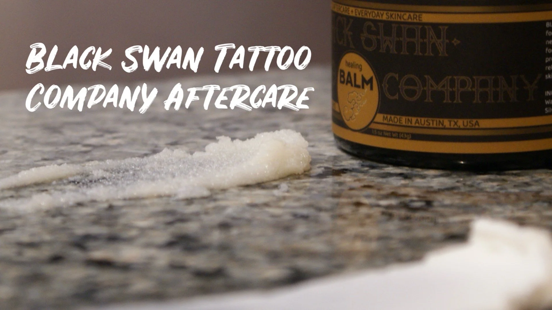 Black Swan Tattoo Company aftercare products made in Austin Texas