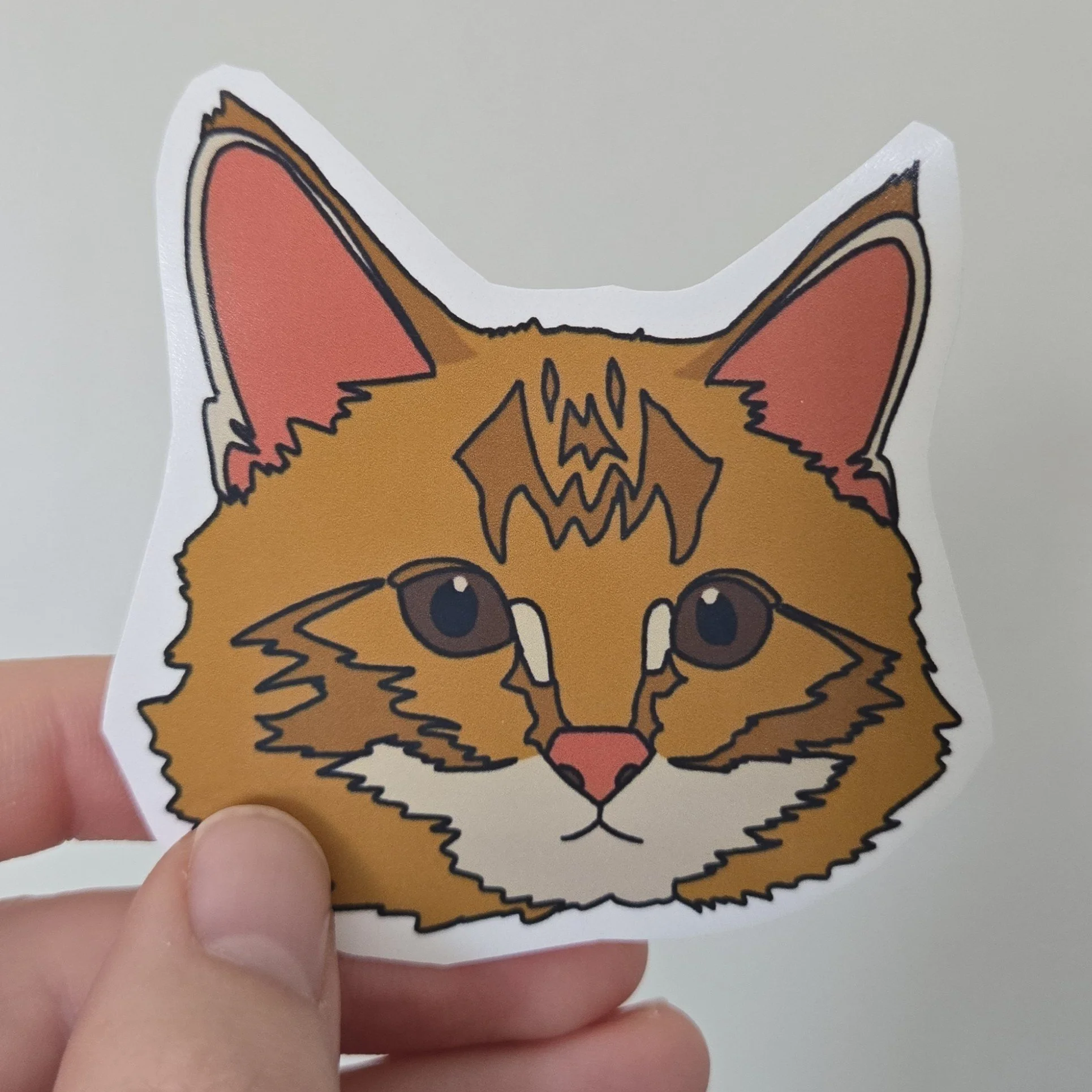Orange Cat Sticker