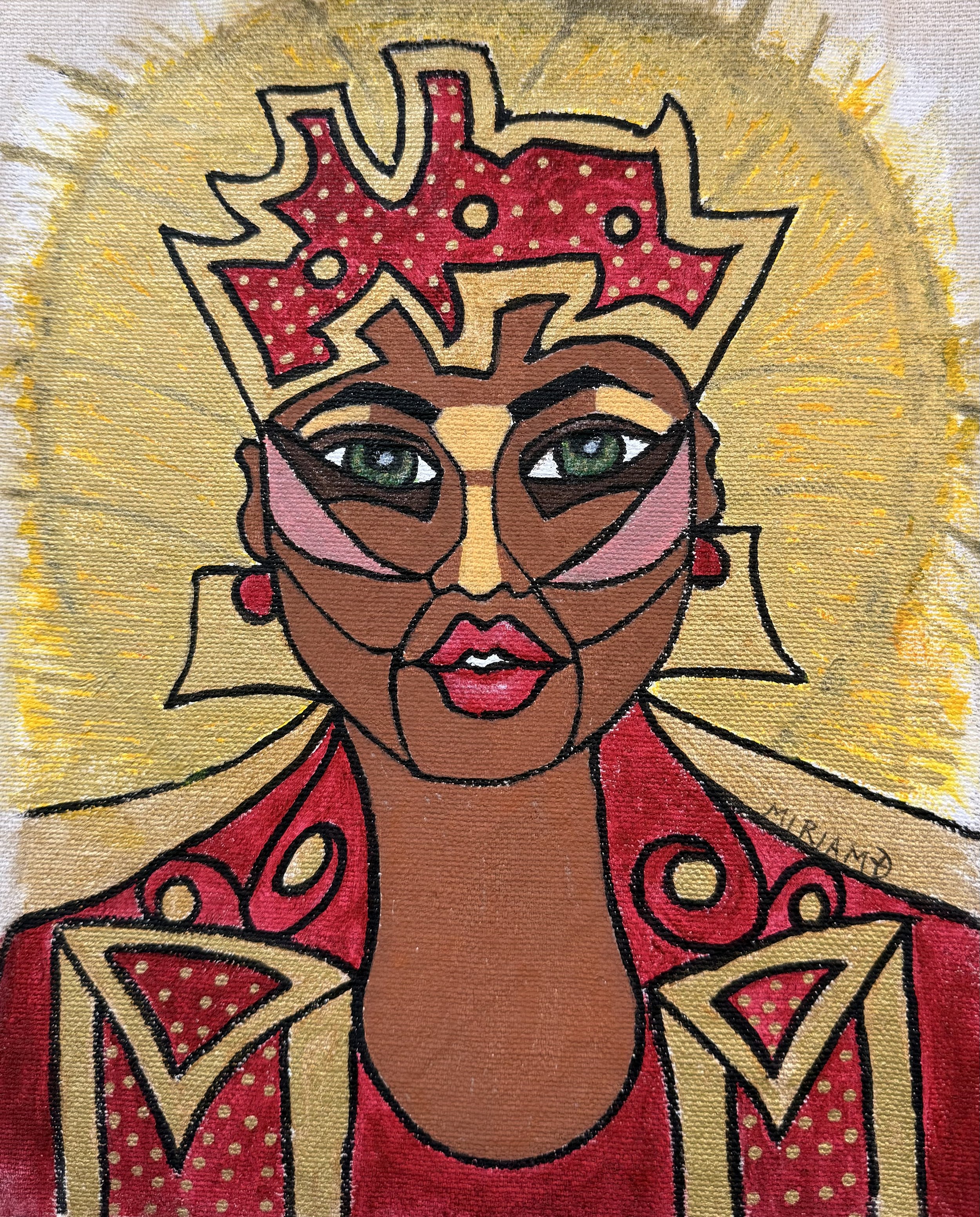 Original painting on canvas "Queen Sheba" contact for price