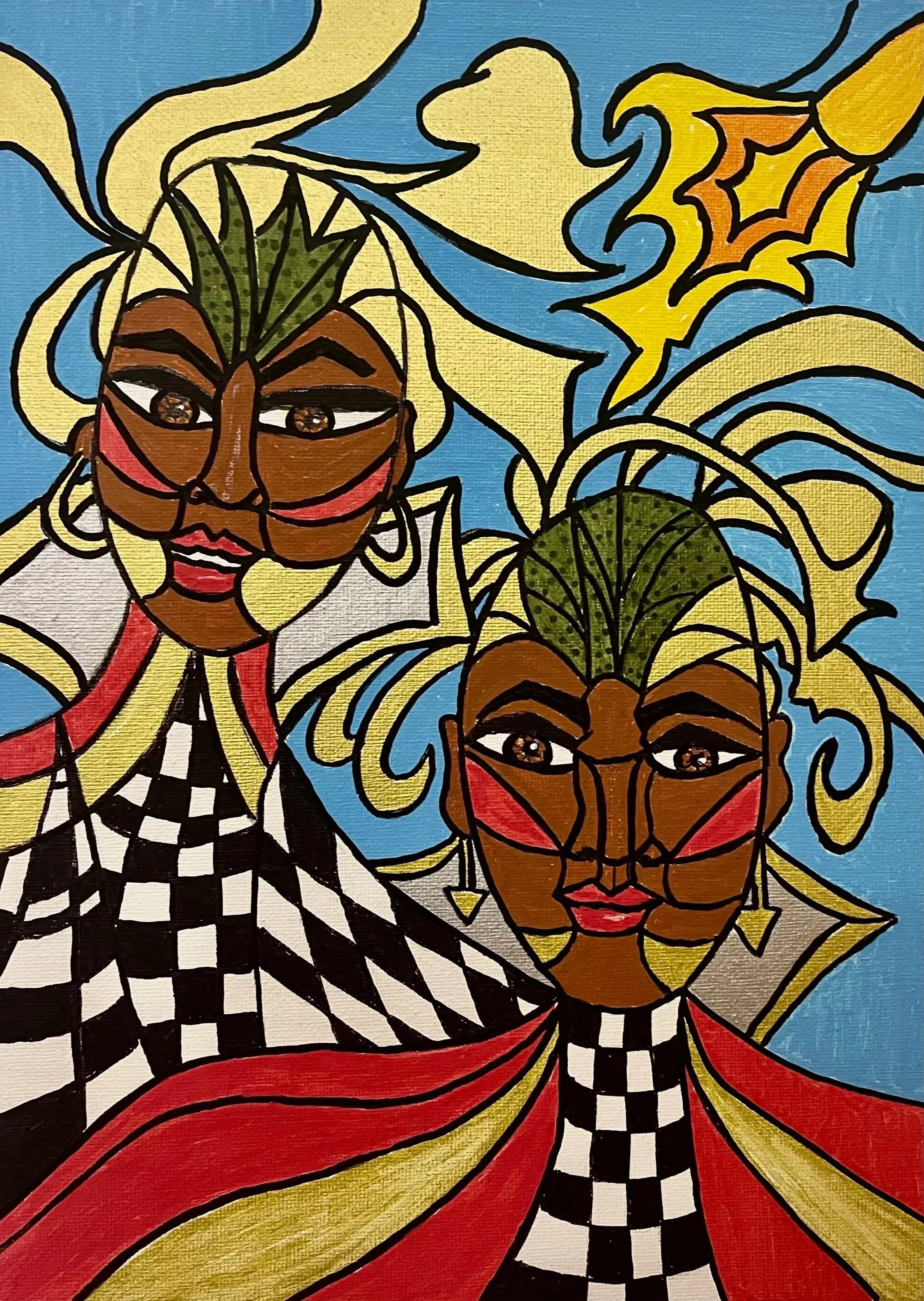 From the collection of  "The Faces of a Warrior" special edition coloring book