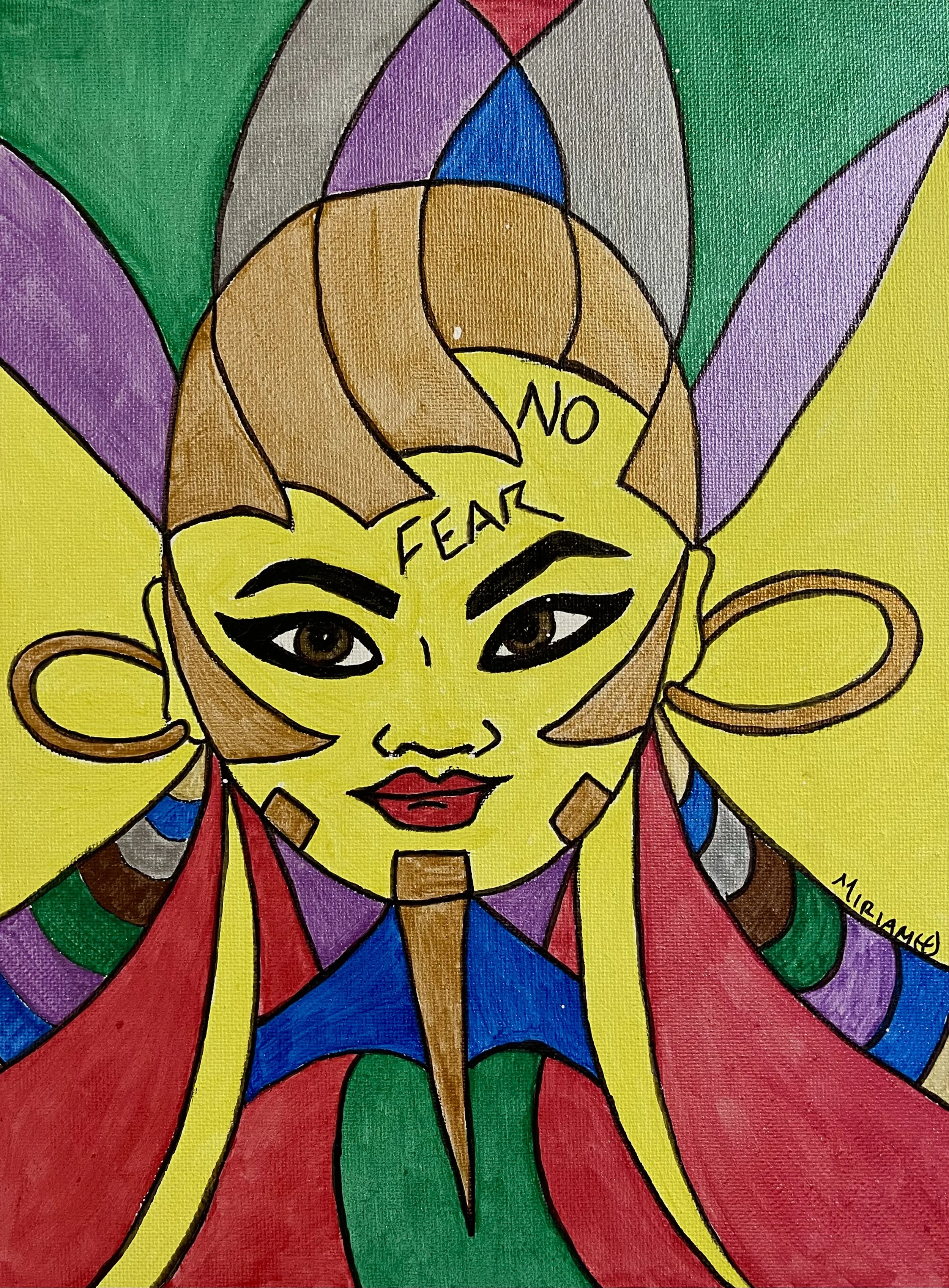 From the collection of  "The Faces of a Warrior" special edition coloring book