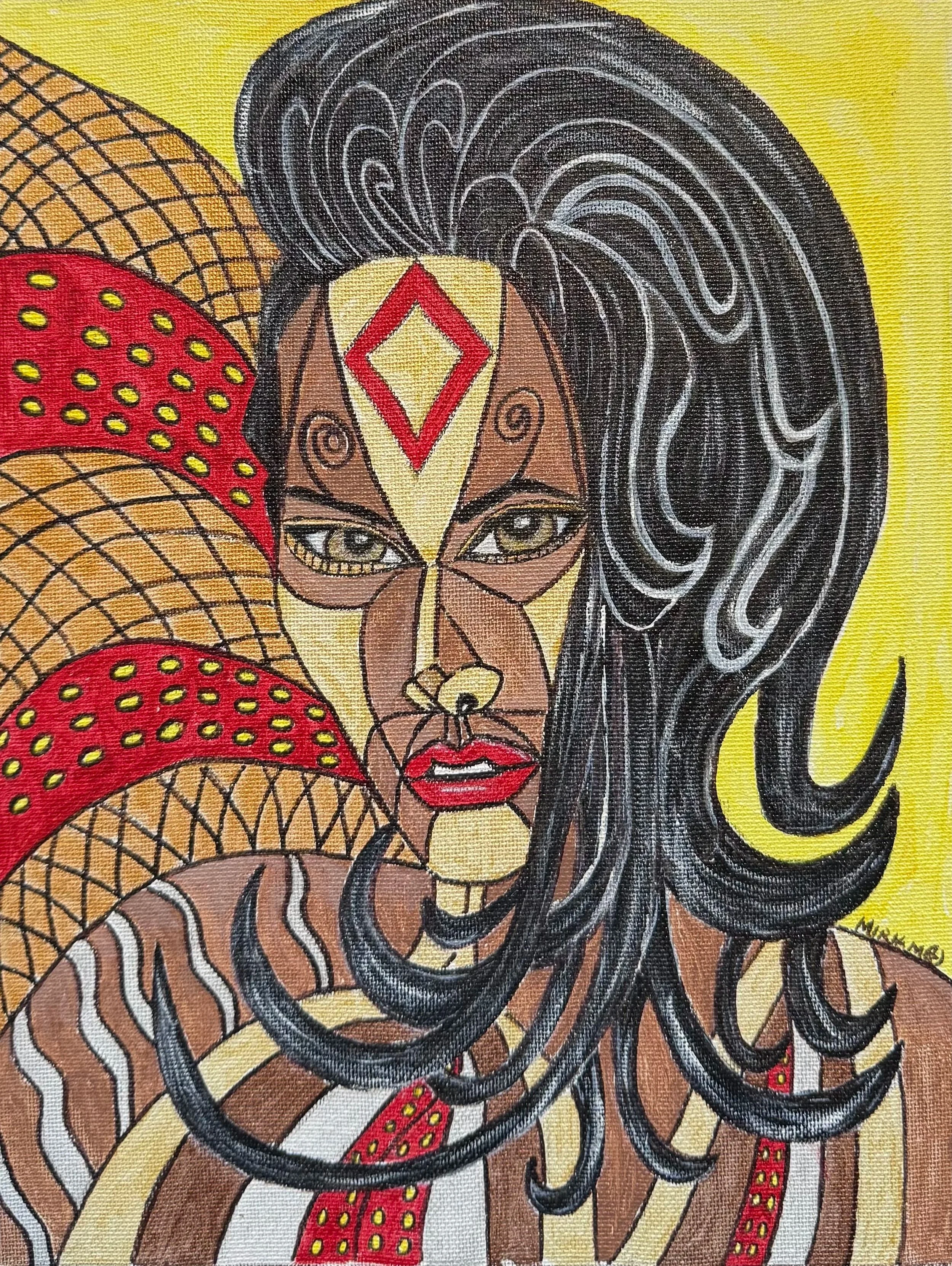 From the collection of  "The Faces of a Warrior" special edition coloring book