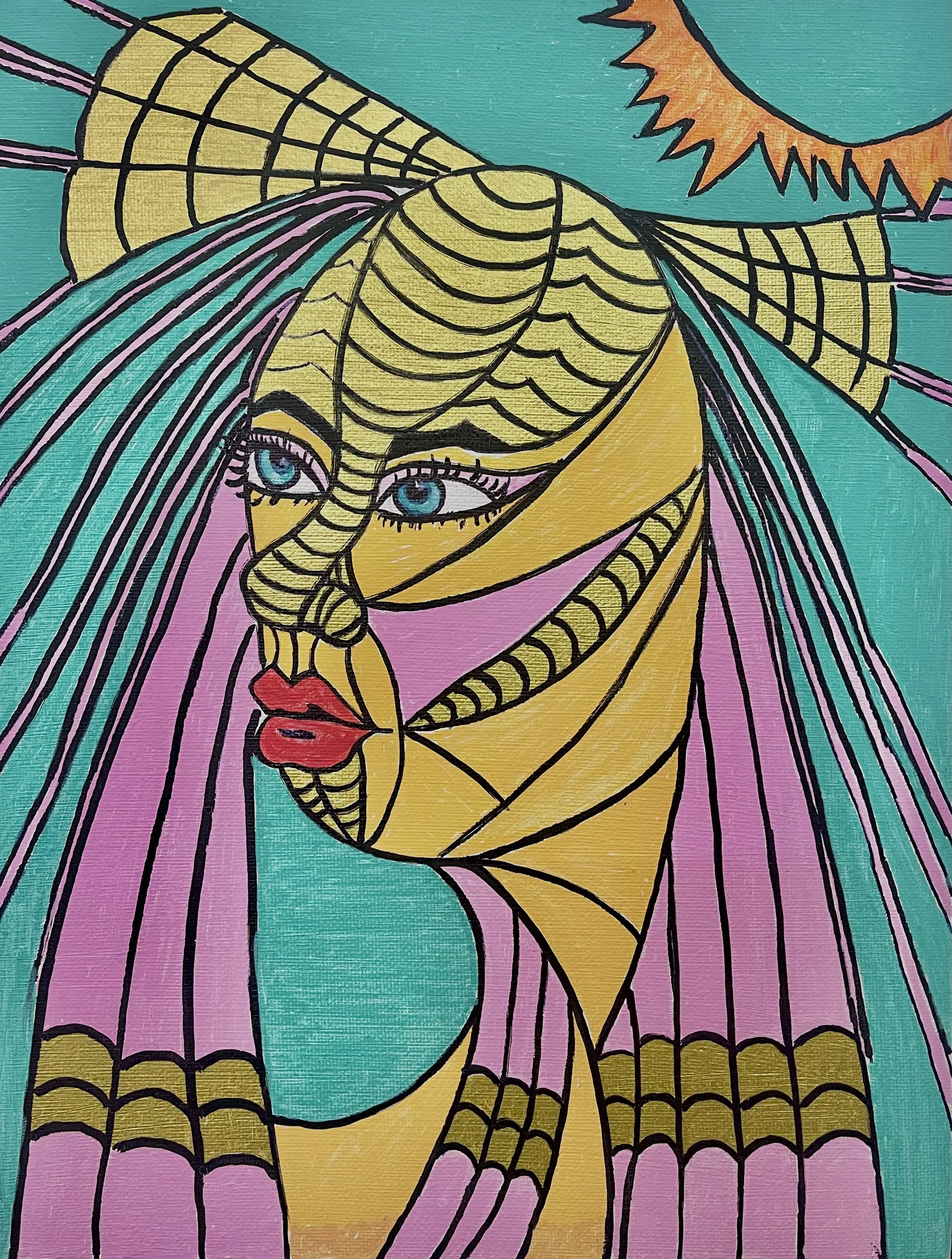 From the collection of  "The Faces of a Warrior" special edition coloring book