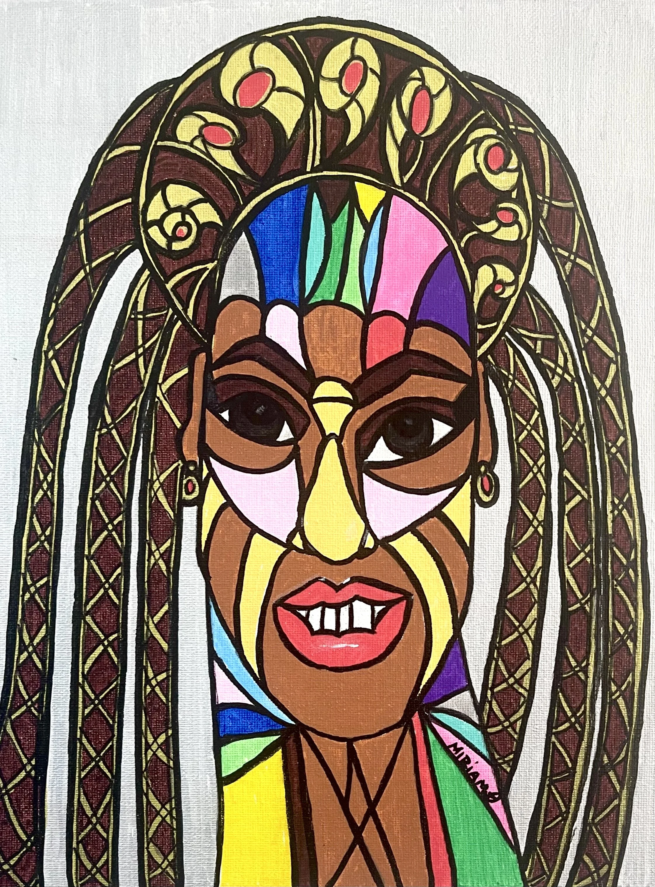 From the collection of  "The Faces of a Warrior" special edition coloring book