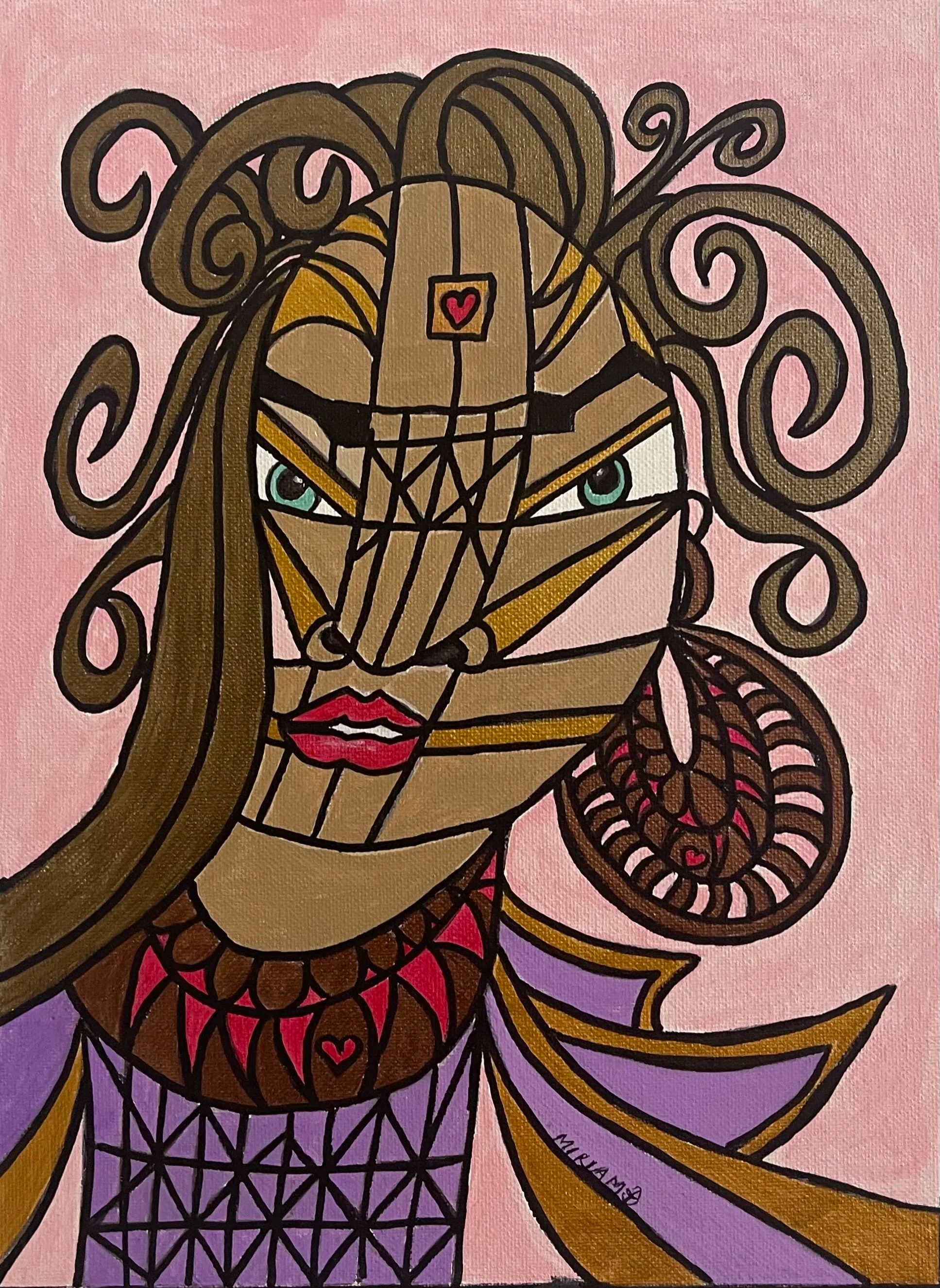 From the collection of  "The Faces of a Warrior" special edition coloring book