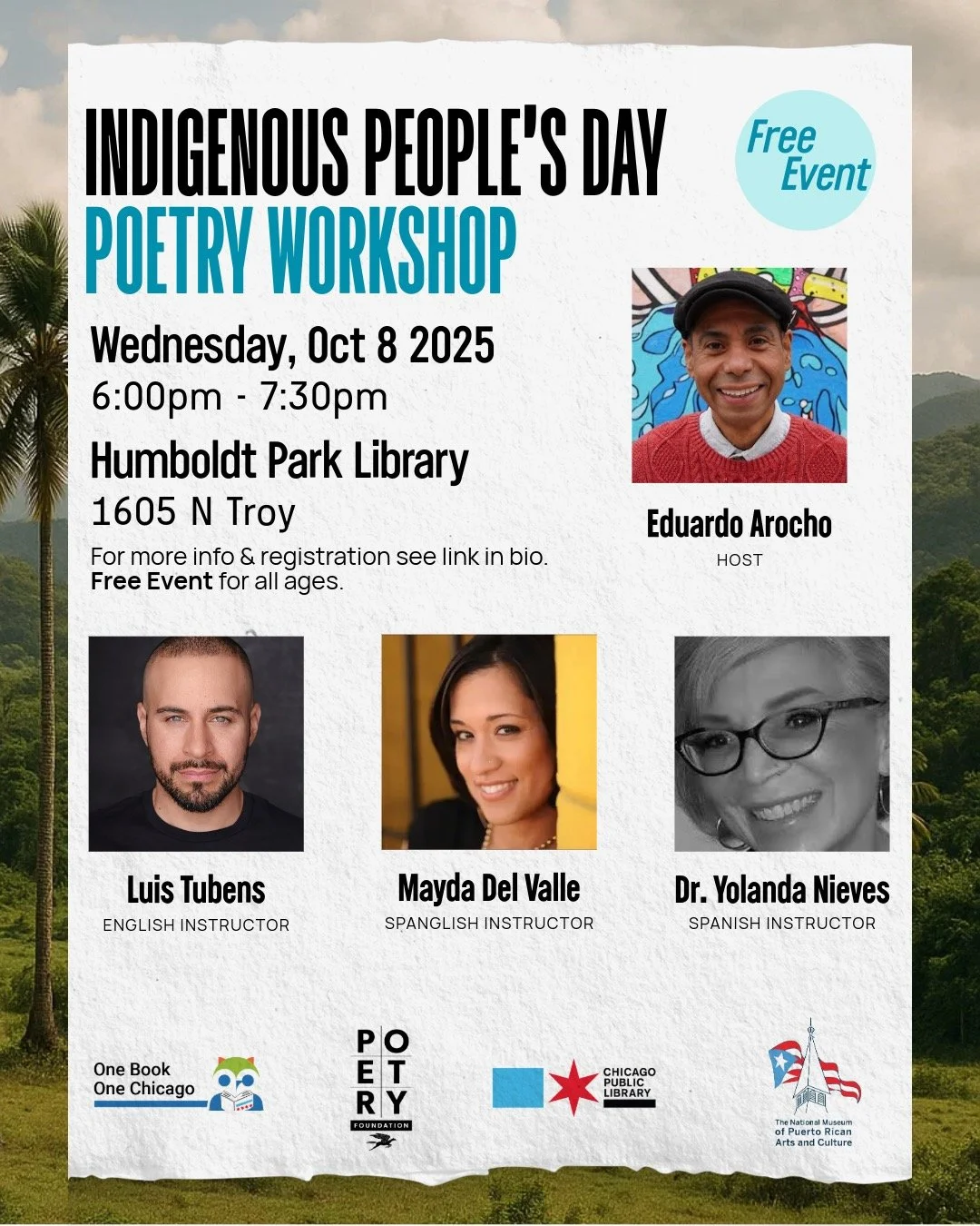 Indigenous People's Day Poetry Workshop