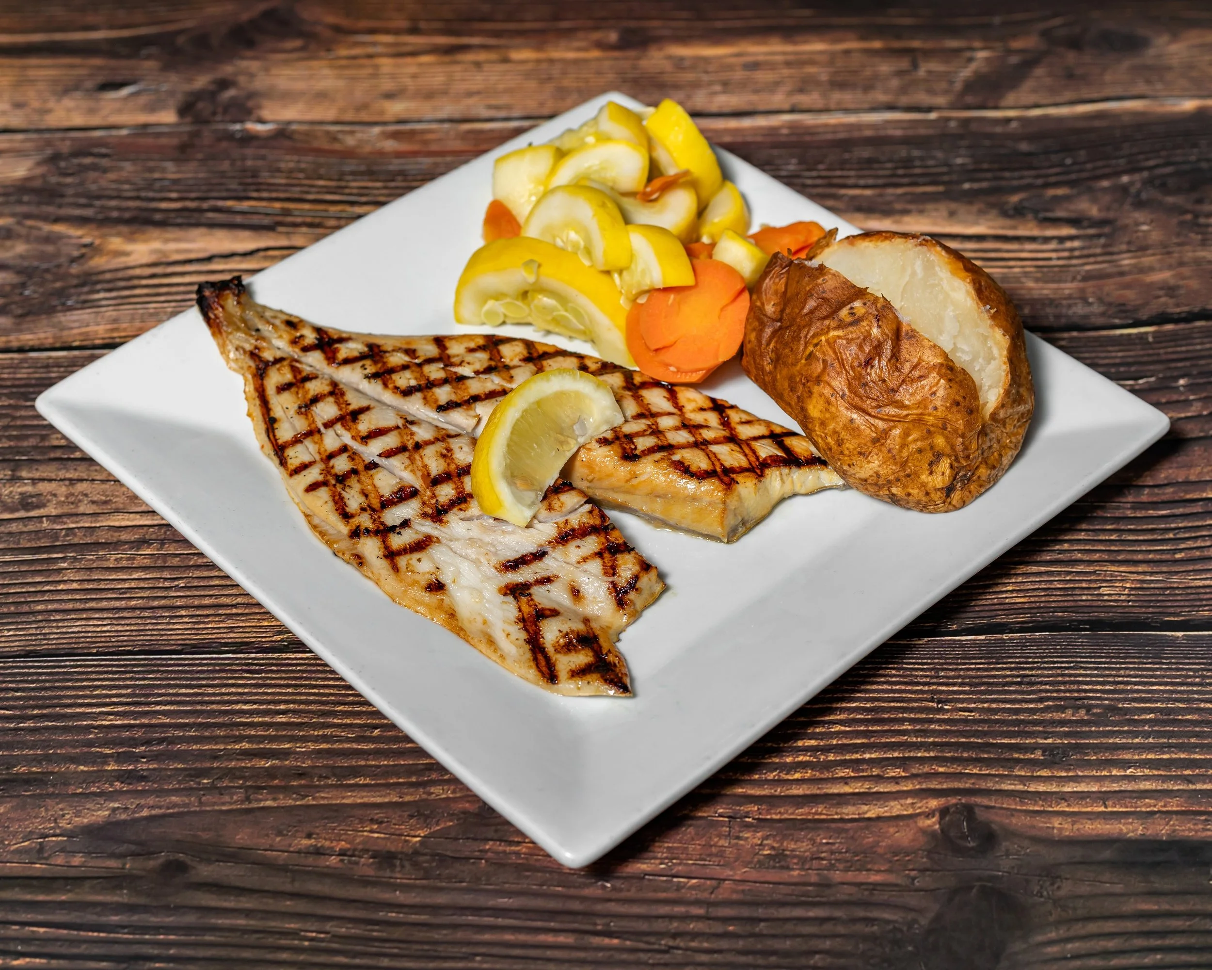Grilled or Blacked Pompano Dinner