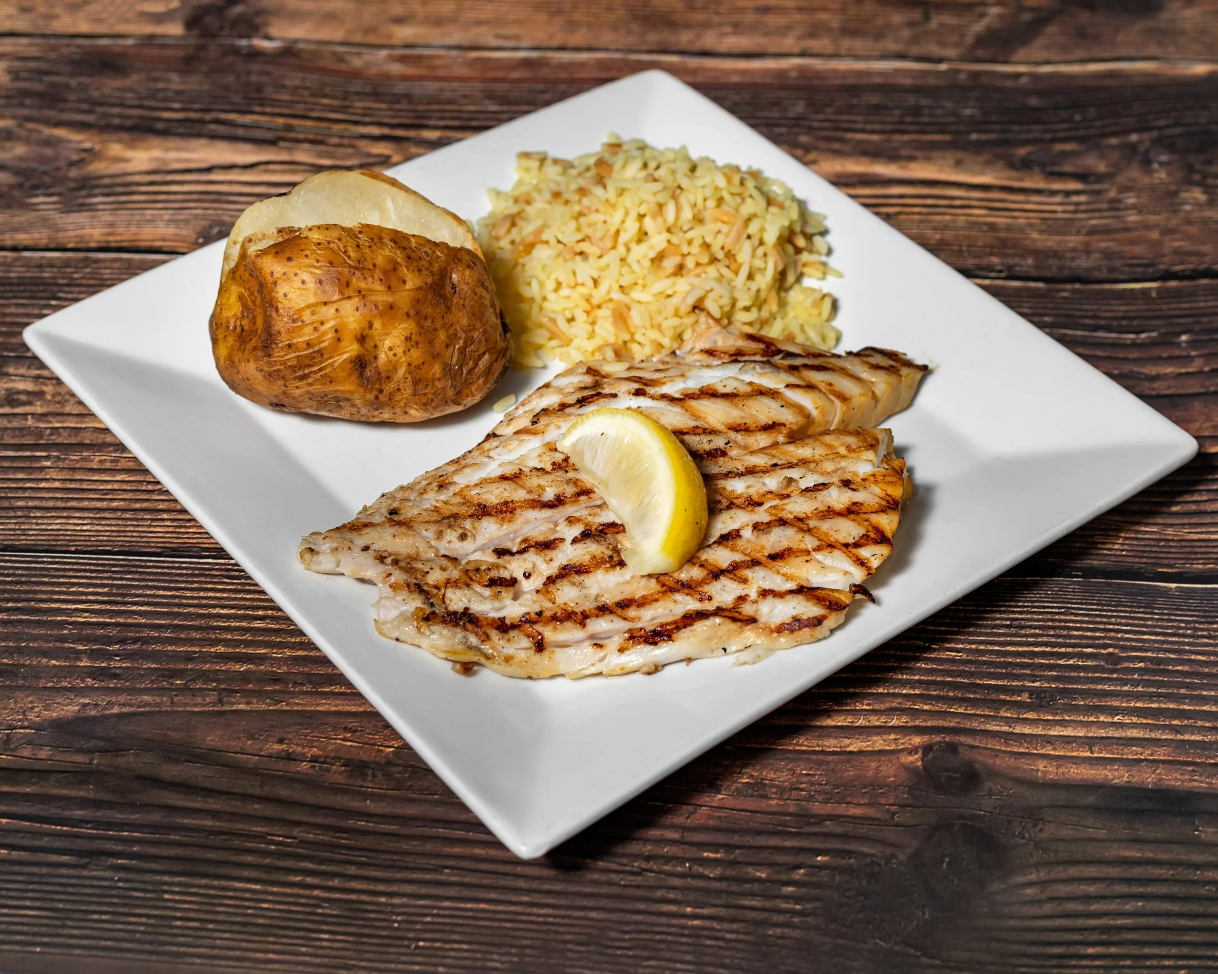 Grilled or Blacked Snapper Dinner
