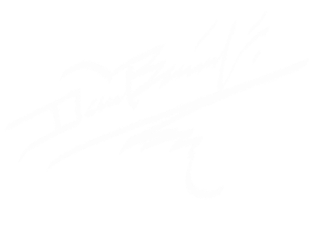 Stylized signature of David Bowie on a black background.