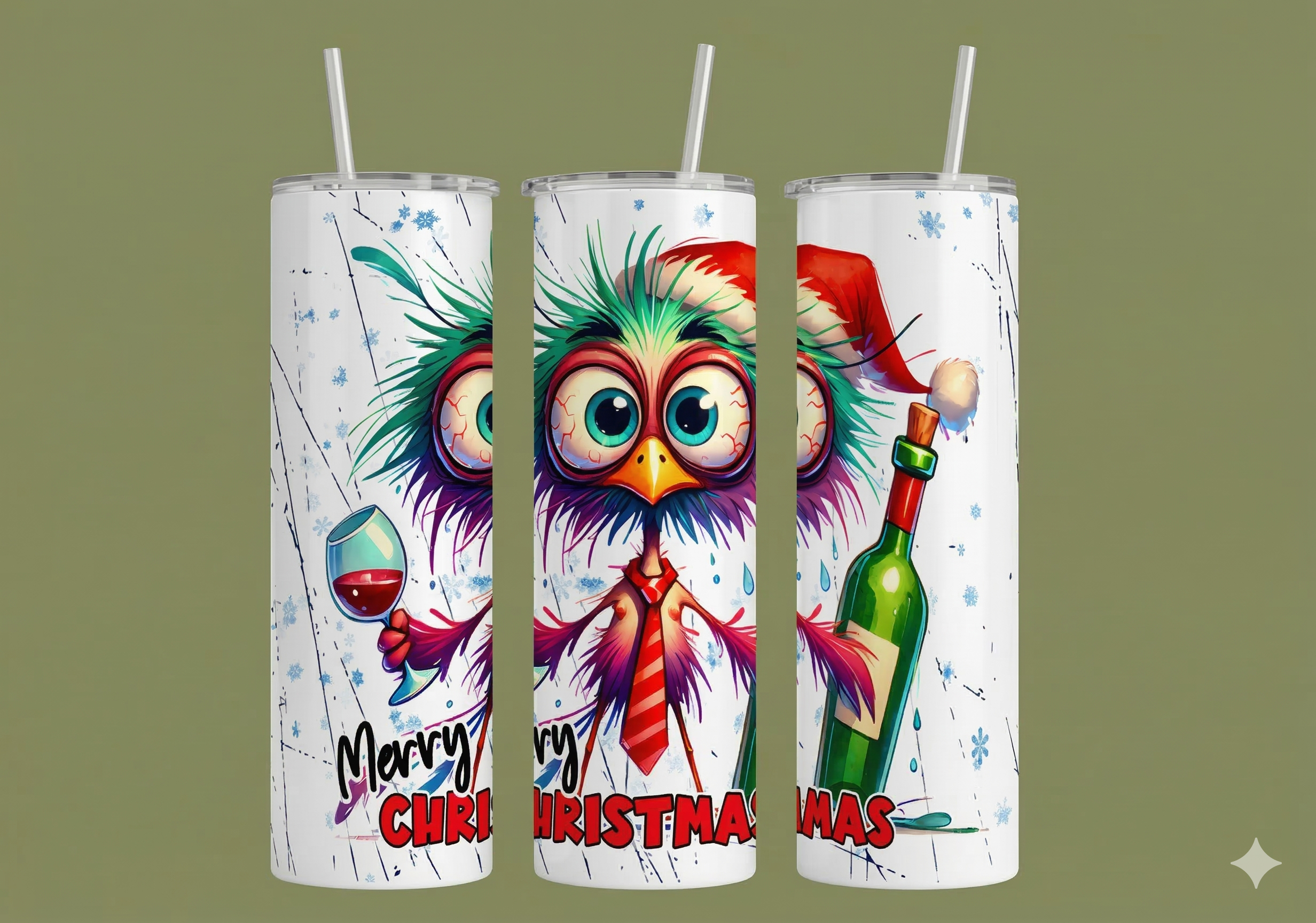 Festive Cheer 20 oz Christmas Tumbler