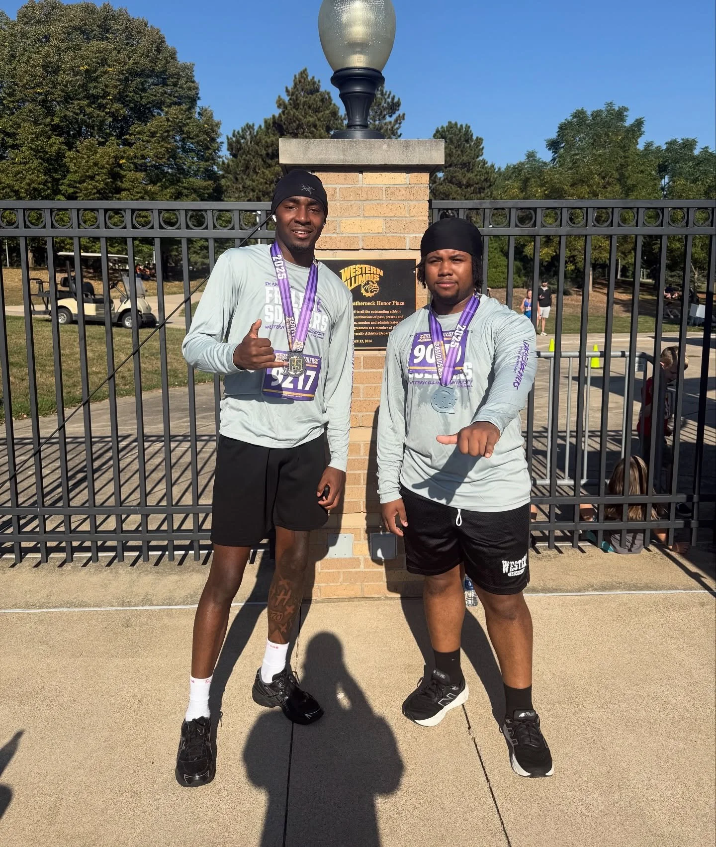 This morning Bro. Thornton (FA&rsquo;24) and Bro. Epps (Epsilon Kappa) ran the Fallen Soldiers 5K run/walk honoring members of the armed forces, as well as two fallen soldiers and WIU alumni. Bro. Abbott (FA&rsquo;23) also took time volunteering at t