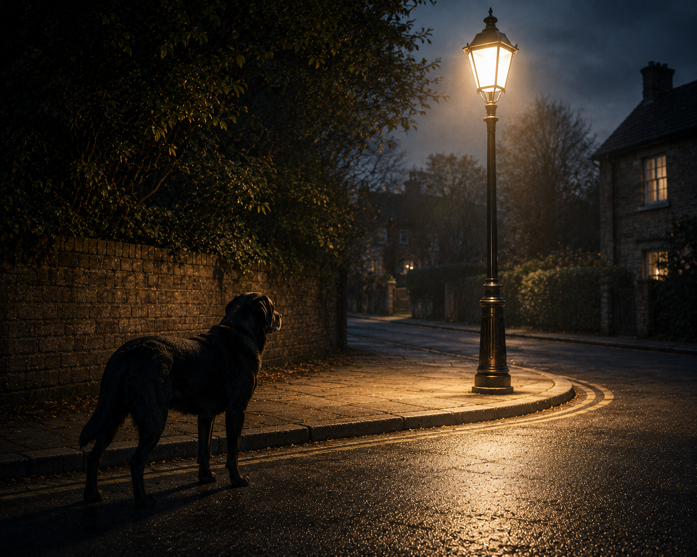 The corner streetlight