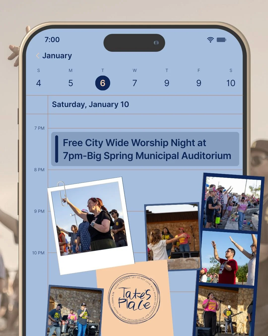 Tomorrow is the day! Our city-wide worship night kicks off at 7pm at the Big Spring Municipal Auditorium.

Tag a friend you can't wait to worship with!