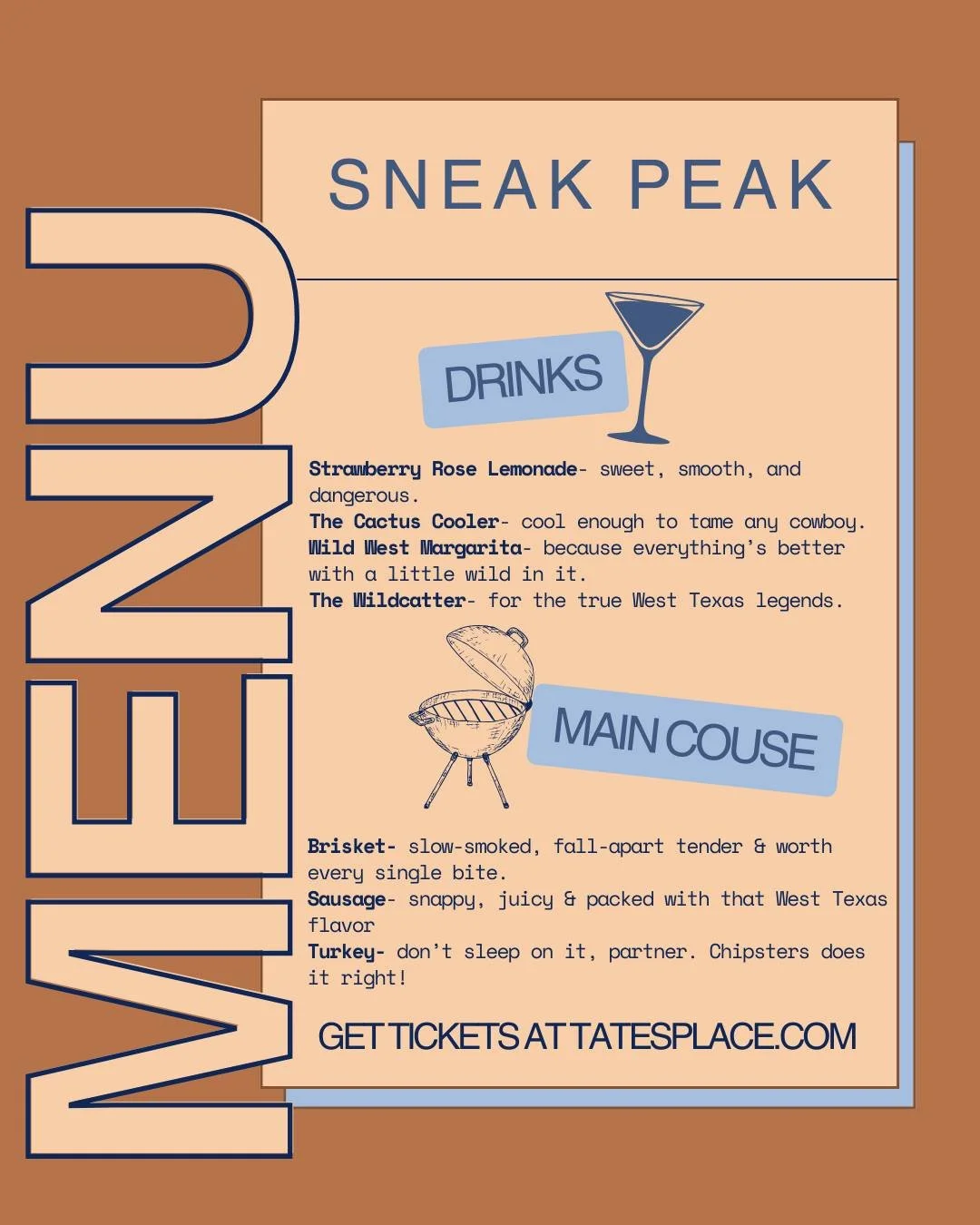 🤠 SADDLE UP AND COME HUNGRYbecause Western Night 2026 is serving up a FULL West Texas feast! 🔥🥃

Y'all, we are beyond excited to announce that Chipsters from Bangs, Texas is bringing the SMOKE and Big Mike's is bringing the BAR &mdash; and togethe