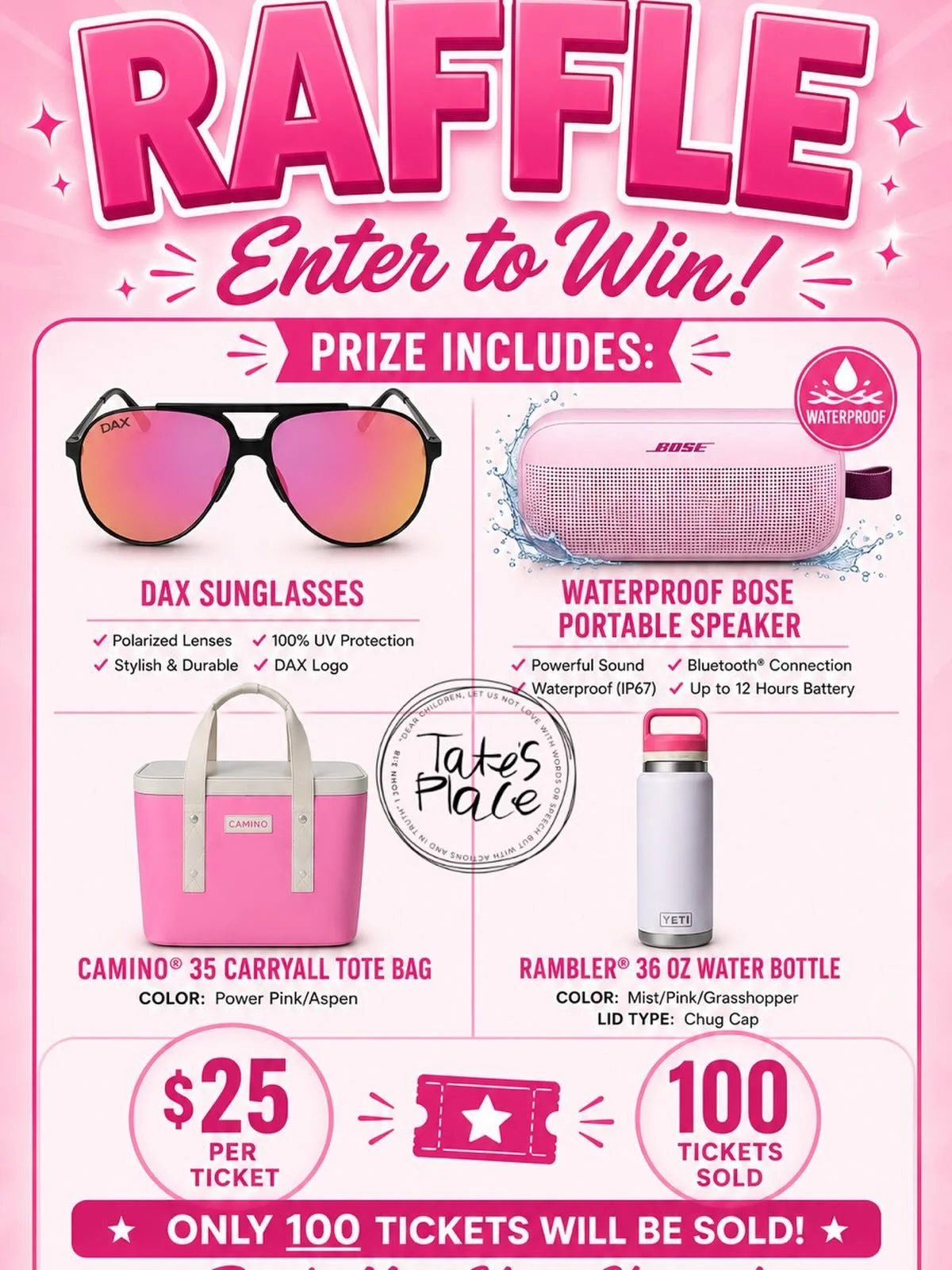 Since we are all up late watching College Softball (Go Tech)! 

Seems fitting to reshare this super cute (r)affle we have going on! 🥳

Snag your tickets here:

https://givebutter.com/tates-place-moving-raffle-u3djzn