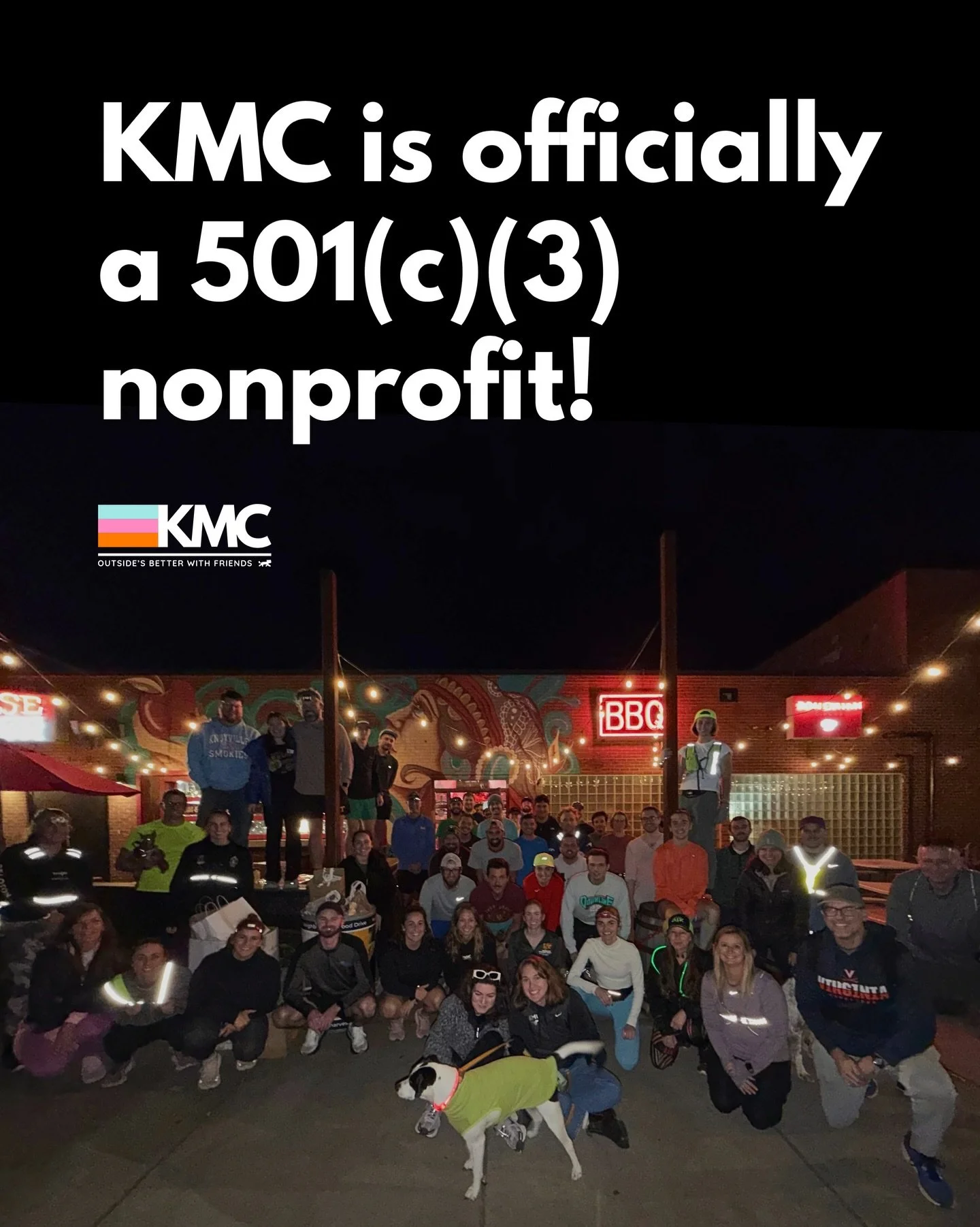 Knoxville Movement Collctive is officially a 501(c)(3) nonprofit! 🎉

We have been working toward this for months and we are so excited to finally share it.

KMC started as a simple idea to help people get outside and find community in Knoxville. Now
