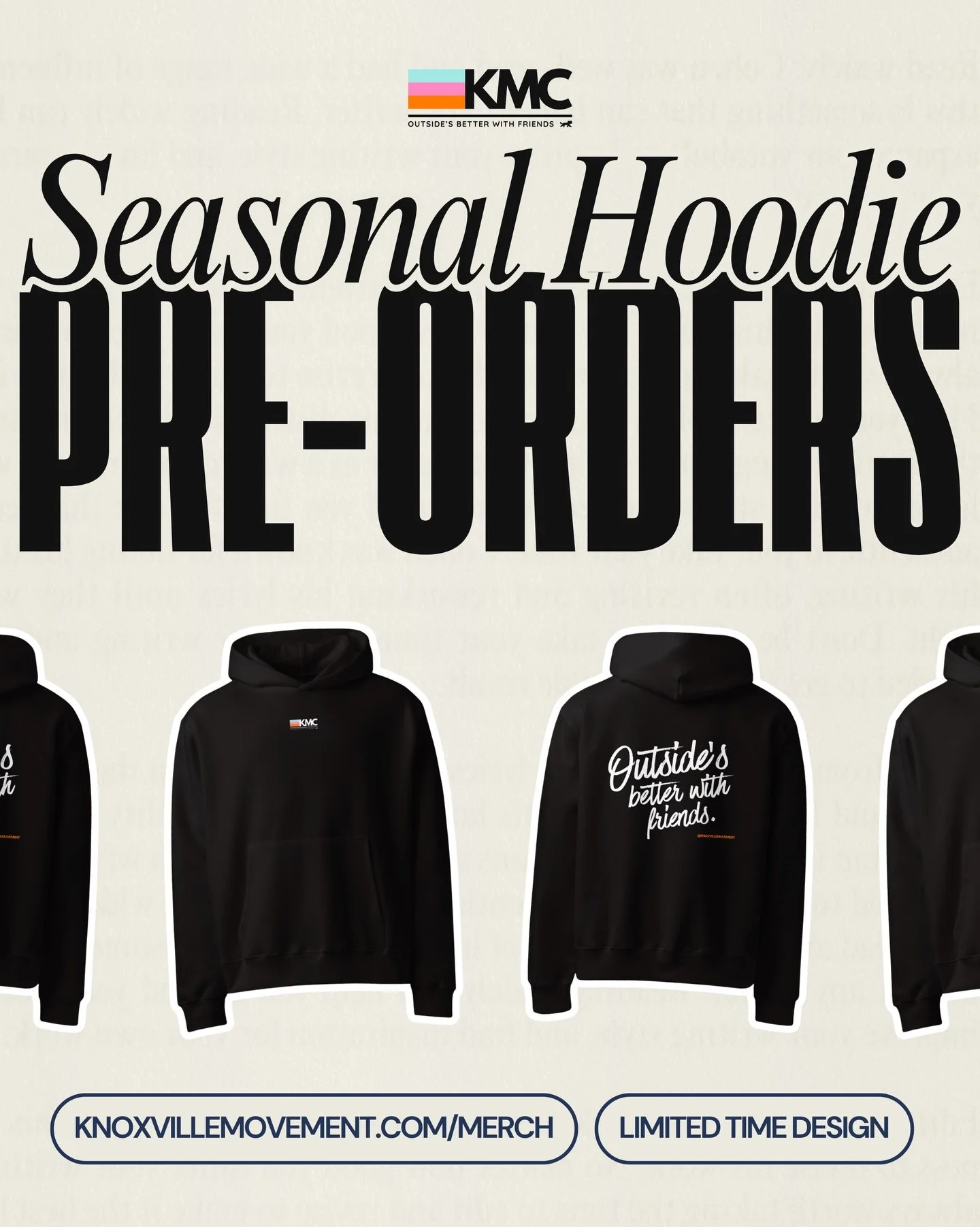We&rsquo;re so grateful so many of you want to rep KMC and support the club, so we&rsquo;ve reopened preorders for this limited-time design through the end of January. In our commitment to sustainable merch, hoodies are made to order and expected to 