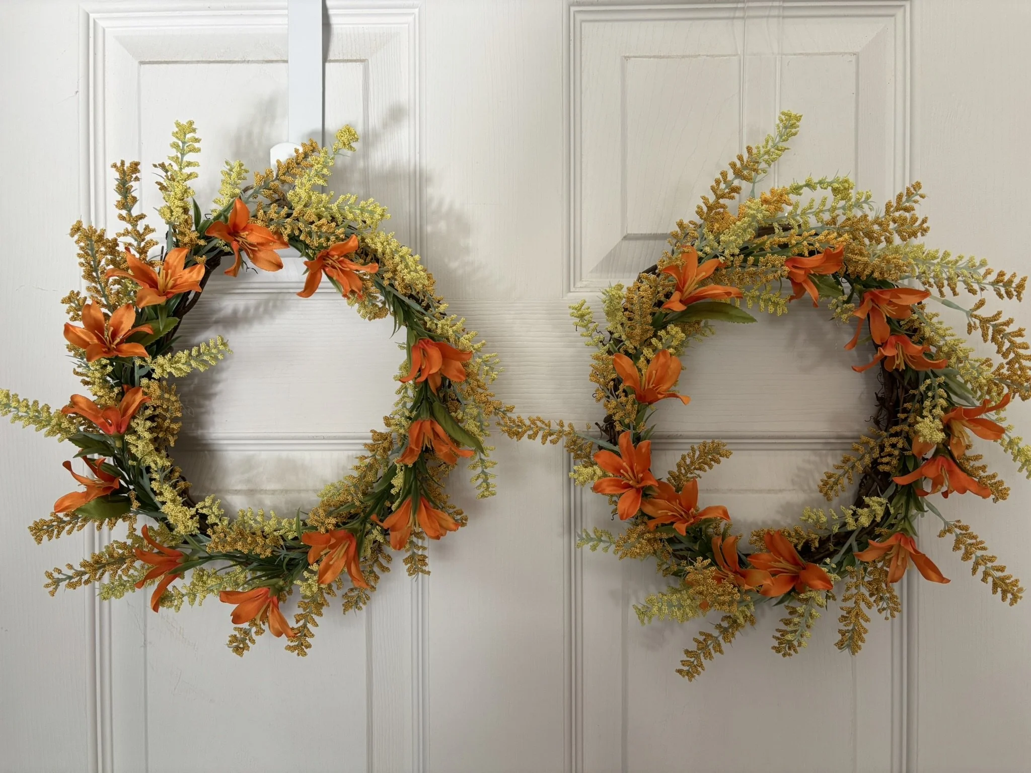 Orange and Yellow Grapevine Accent Wreaths.JPEG