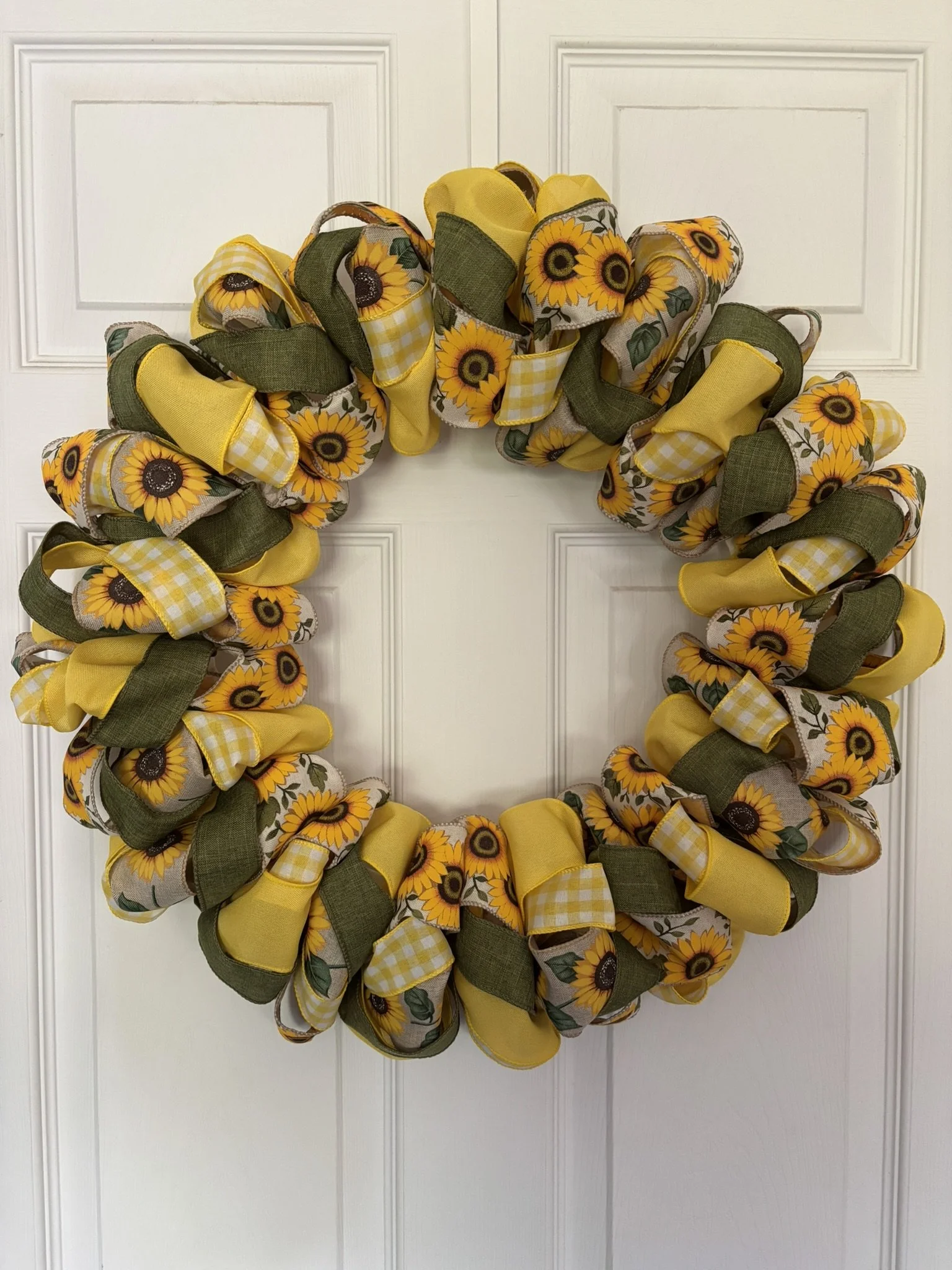 Sunflowers All Around Ribbon Wreath Front.JPEG