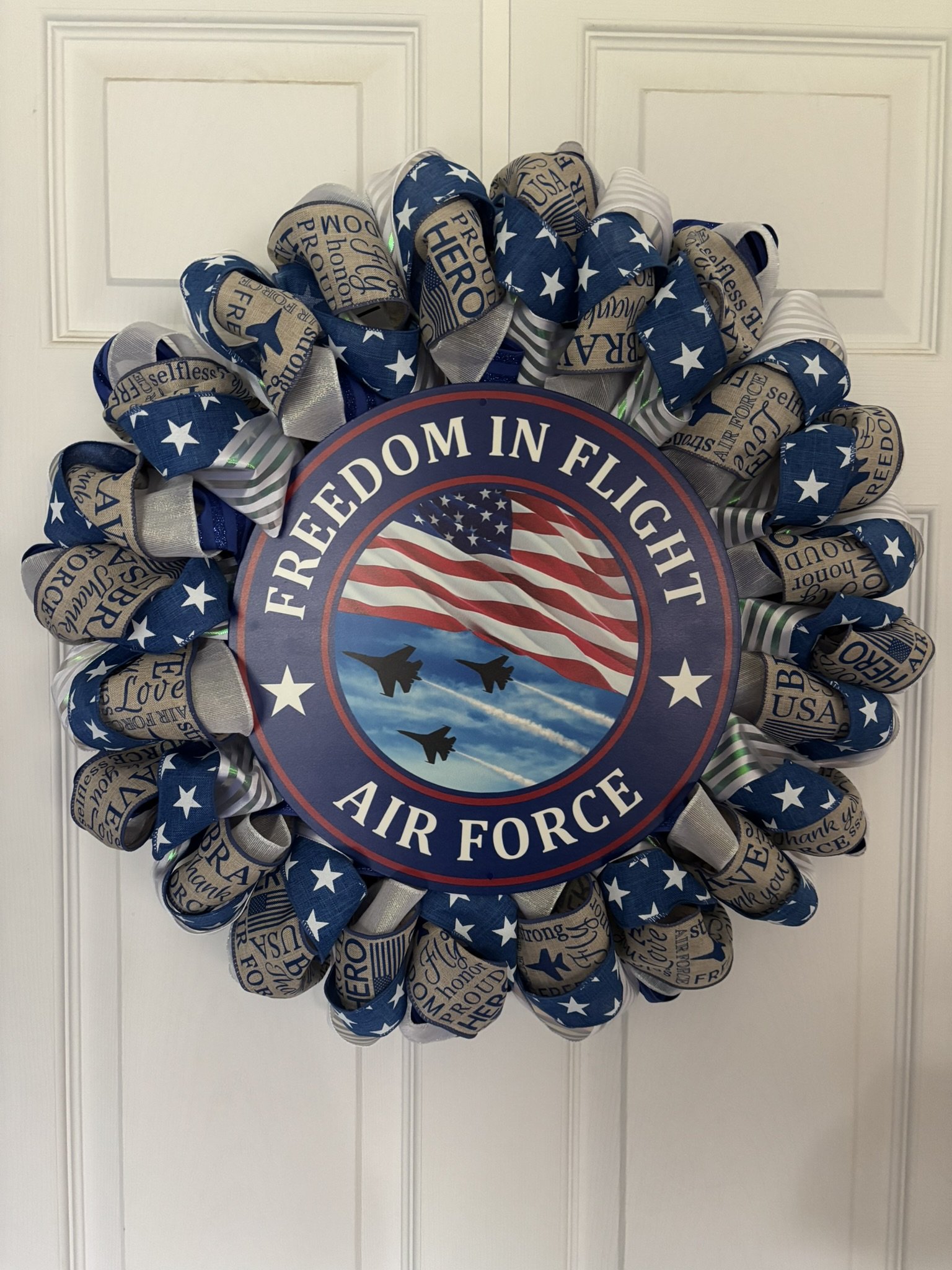 Freedom in Flight US Air Force Ribbon Wreath