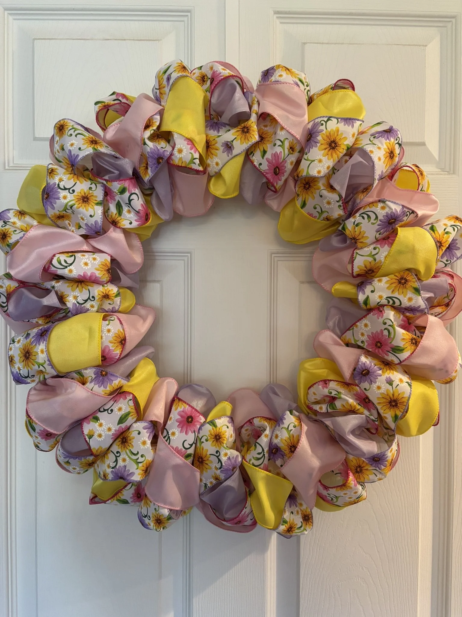 Spring Blossom Ribbon Wreath