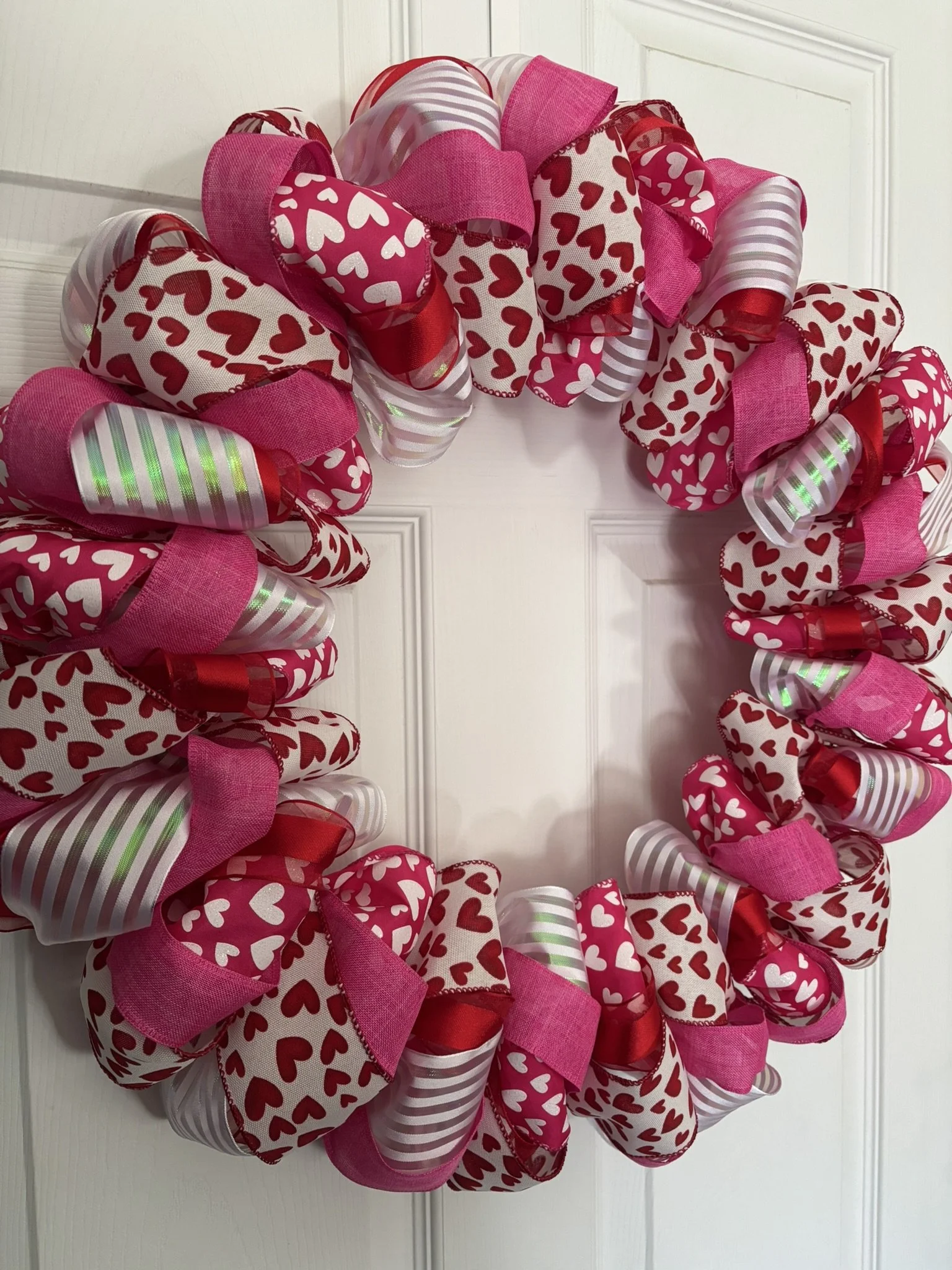 Valentines Day Ribbon Wreath Left Side.JPEG