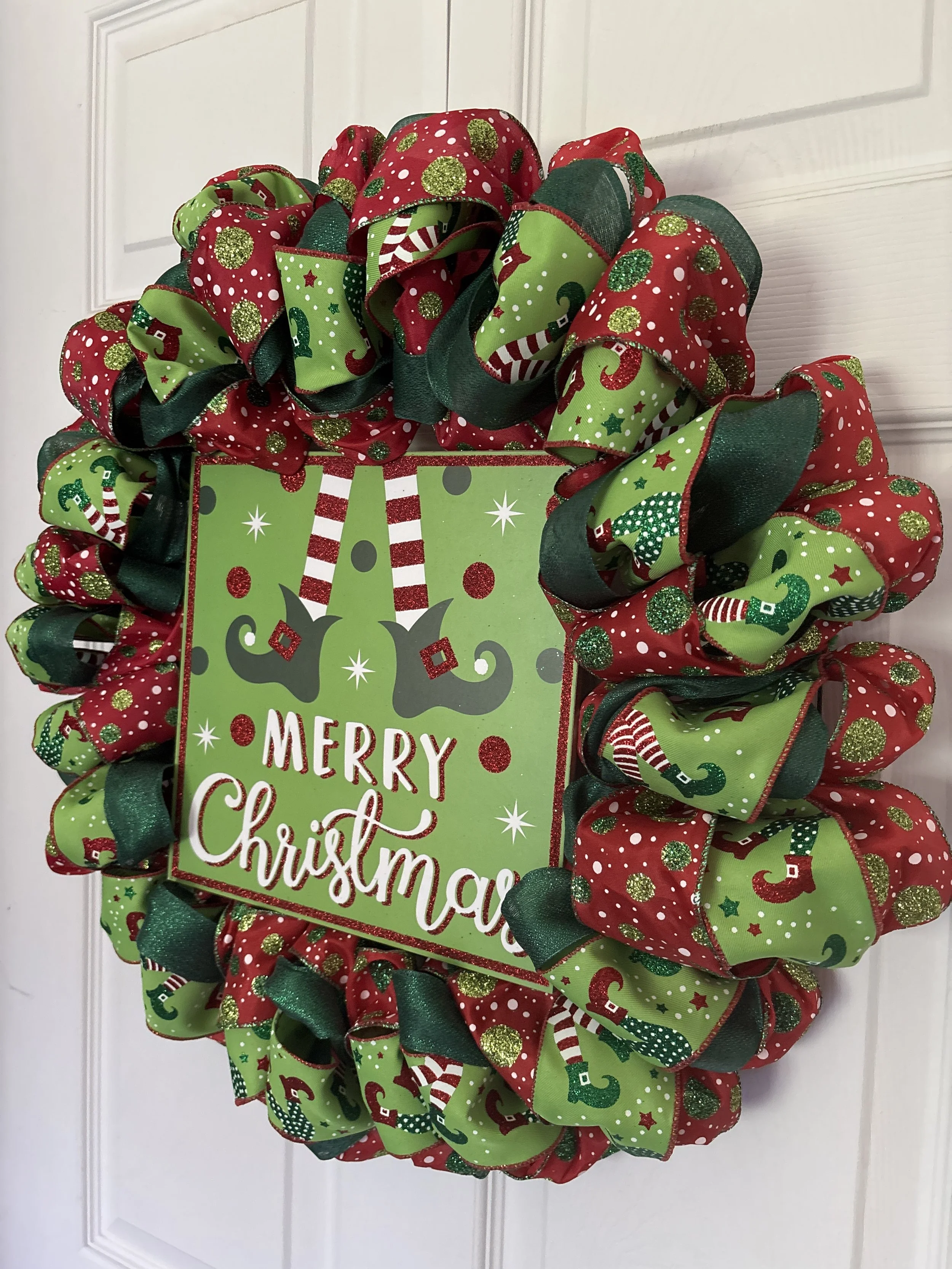 Merry Christmas Elf Feet Right Side.JPG