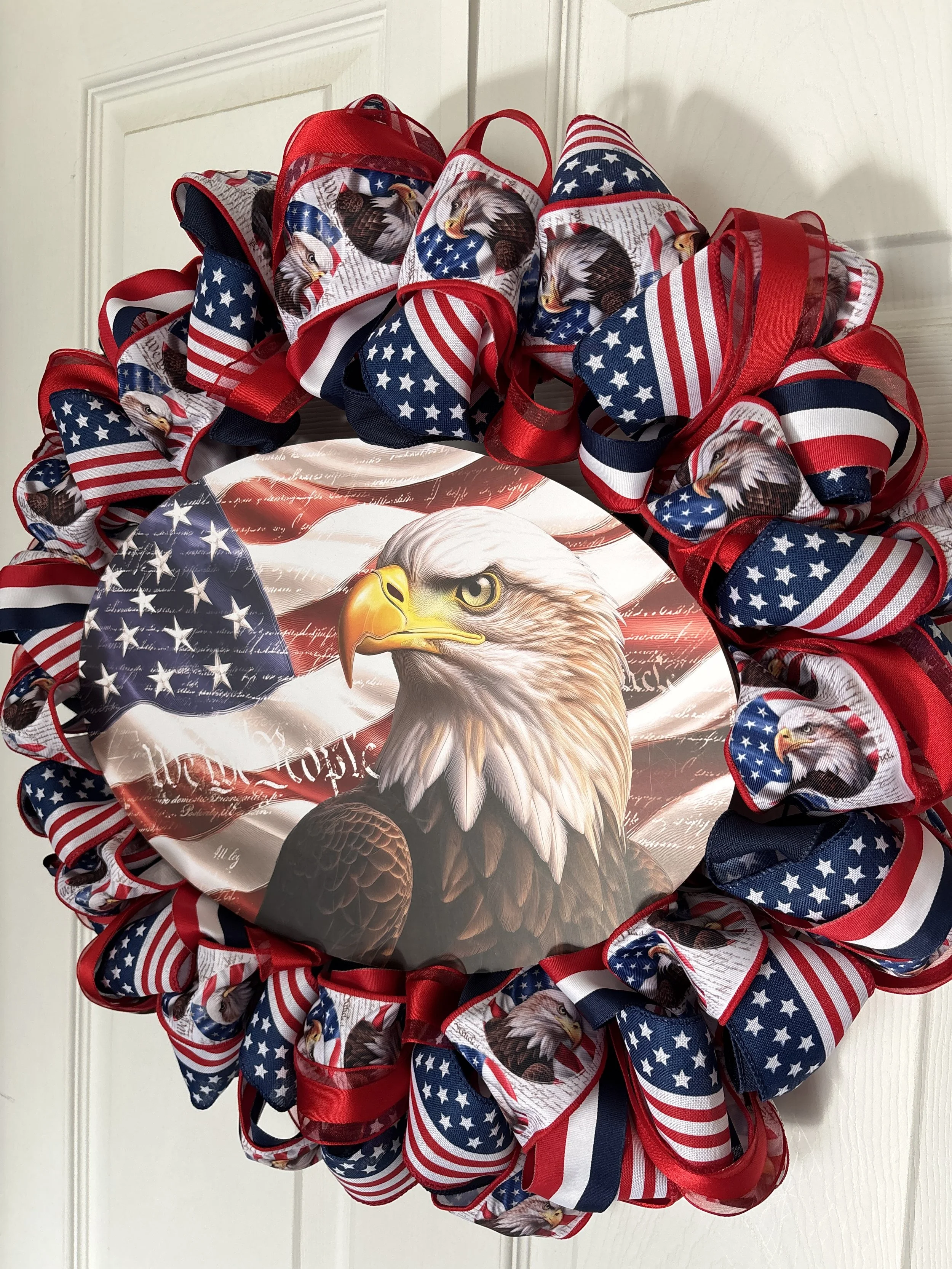 We the People Bald Eagle Patriotic Wreath Right Side.JPG