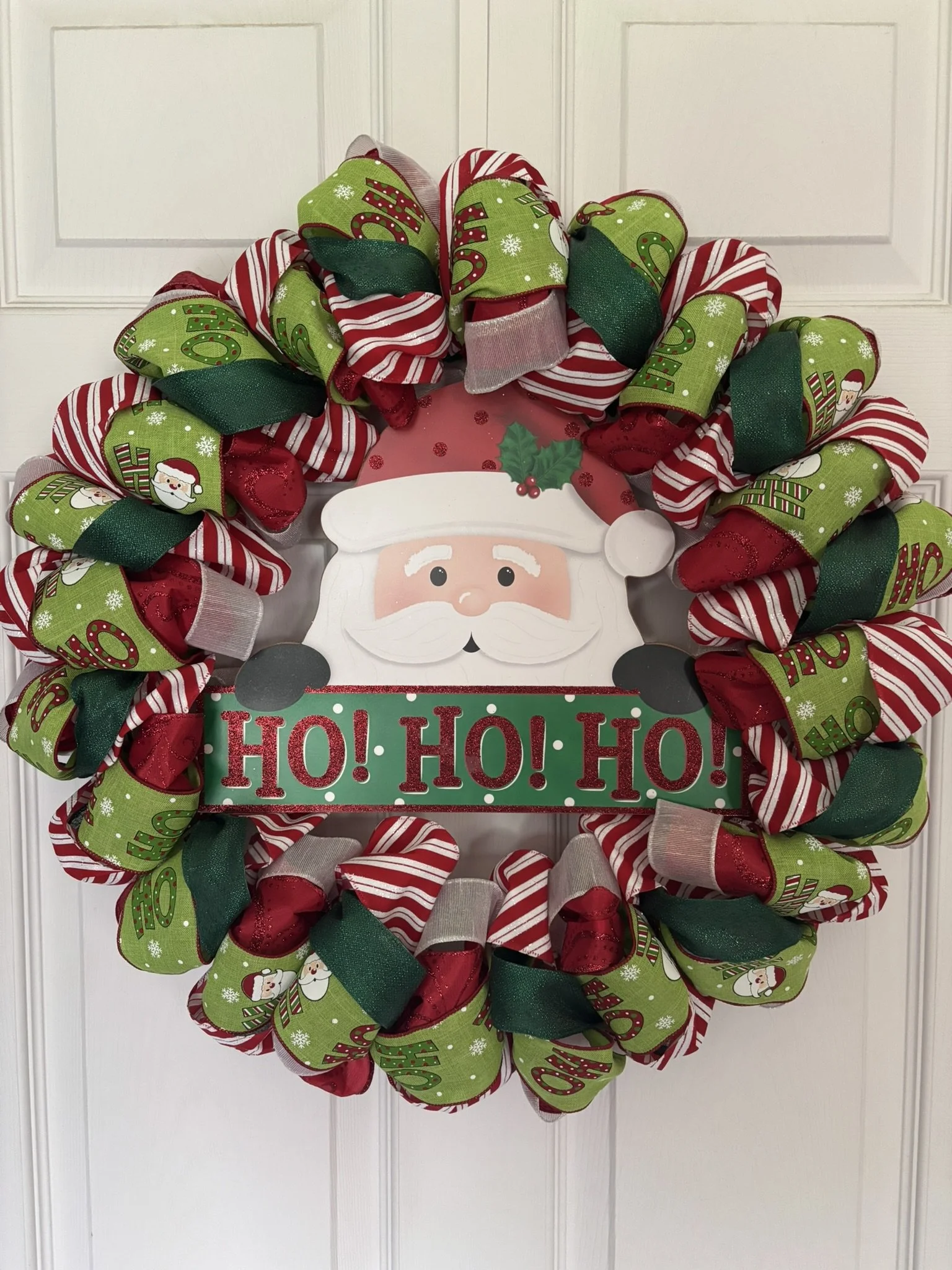 Ho Ho Ho Santa Claus Wreath