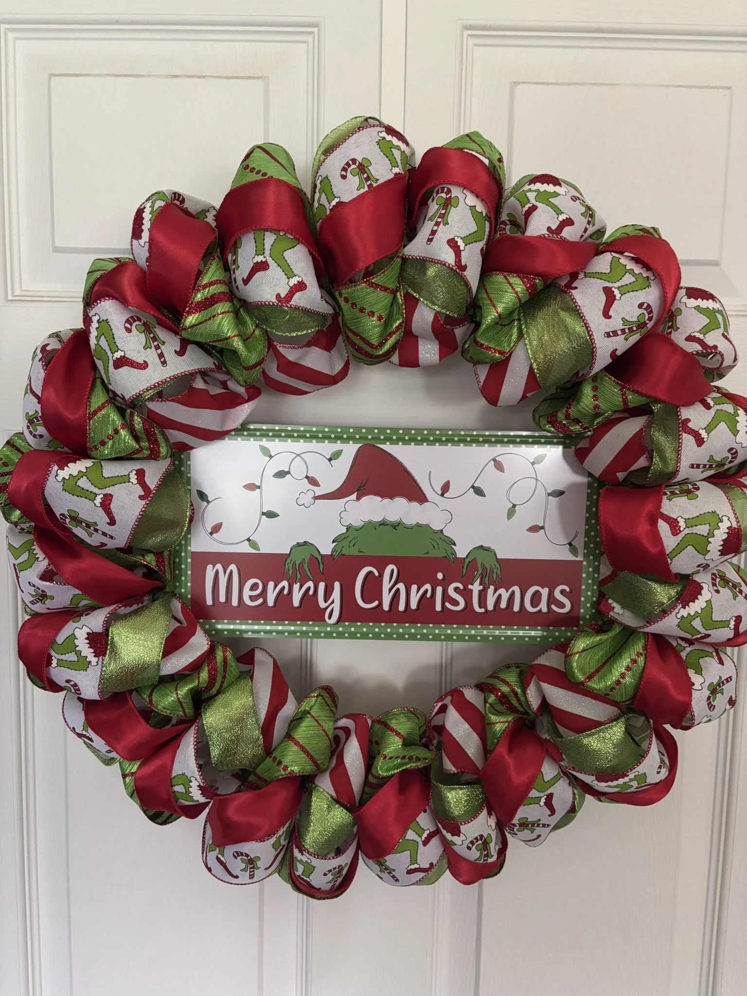 Whimsical Merry Christmas Wreath
