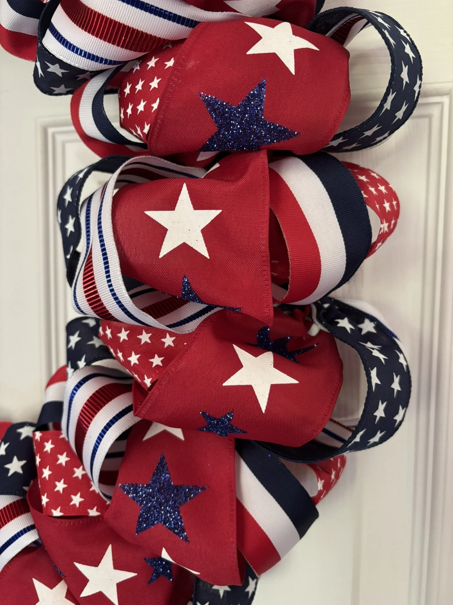Stars and Stripes Ribbon Wreath Zoom View.JPEG