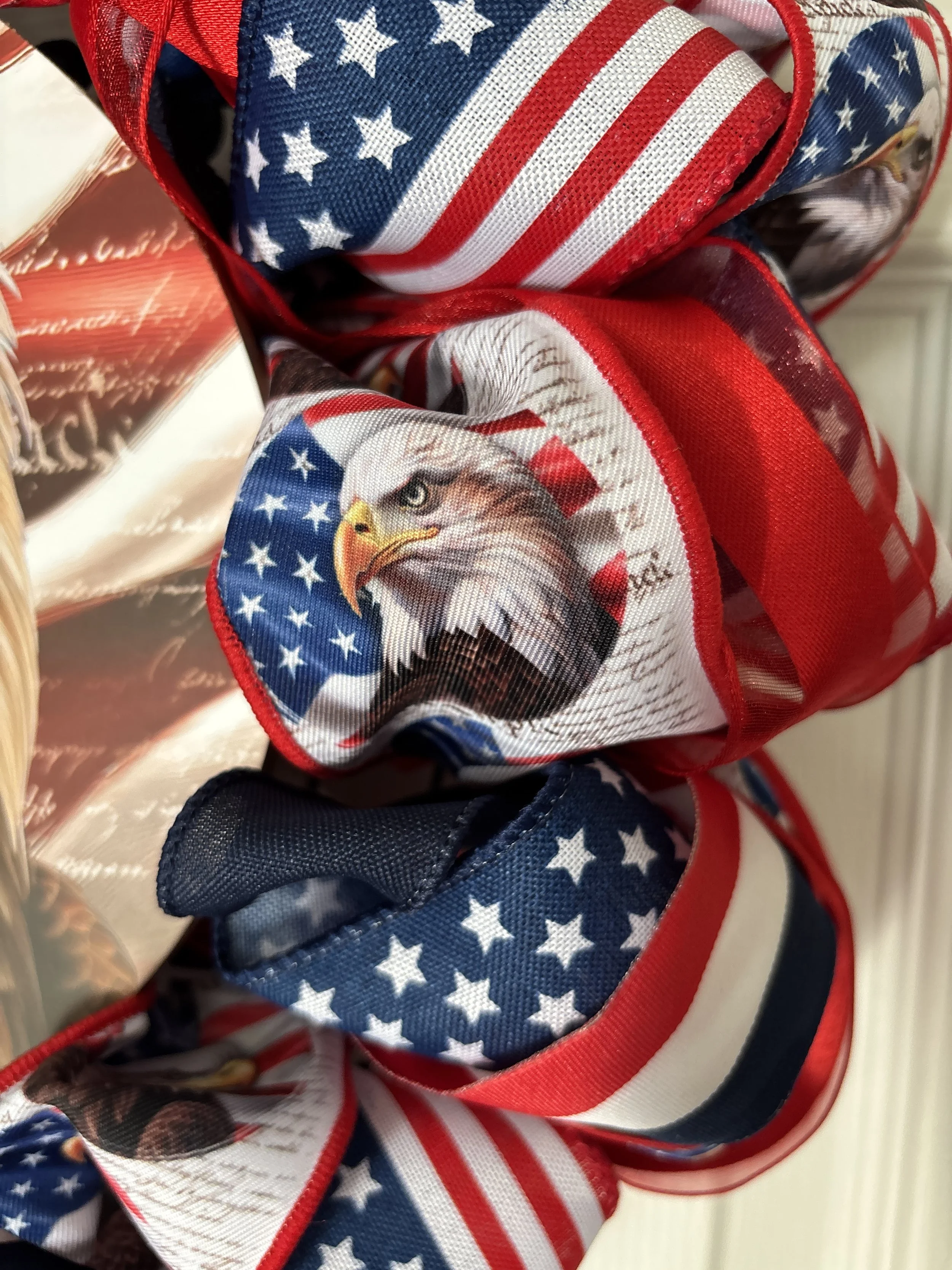 We the People Bald Eagle Patriotic Wreath Zoom View.JPG