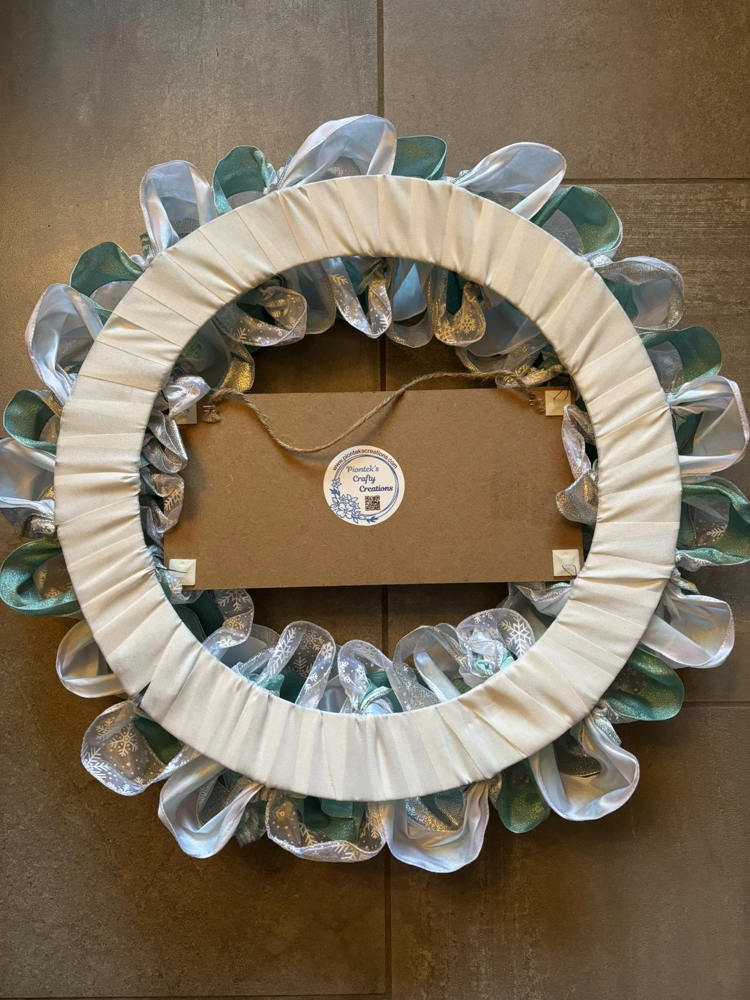 Free Snow All You Can Shovel Winter Ribbon Wreath Back.JPEG