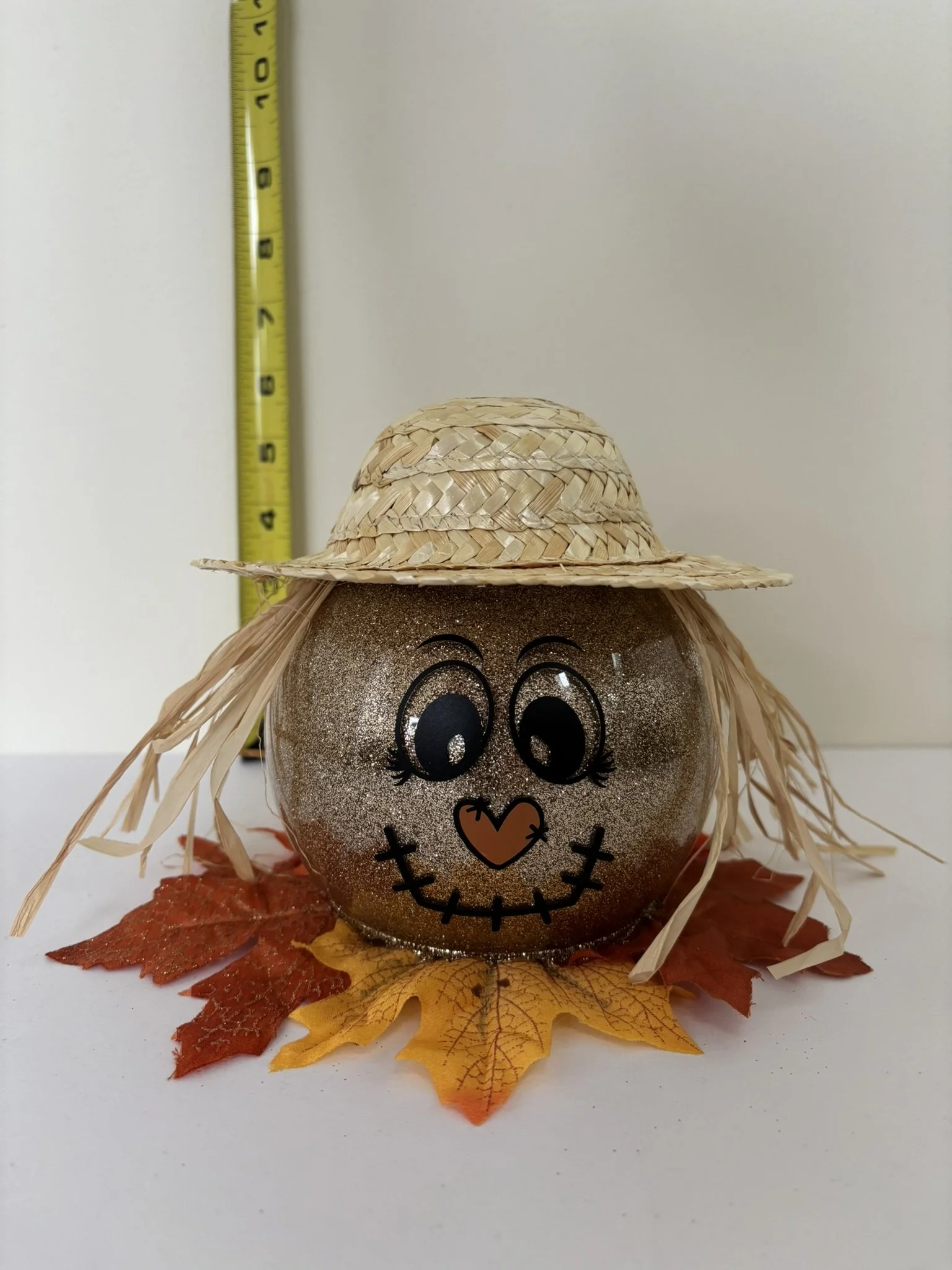 Handmade Glitter Scarecrow Decoration