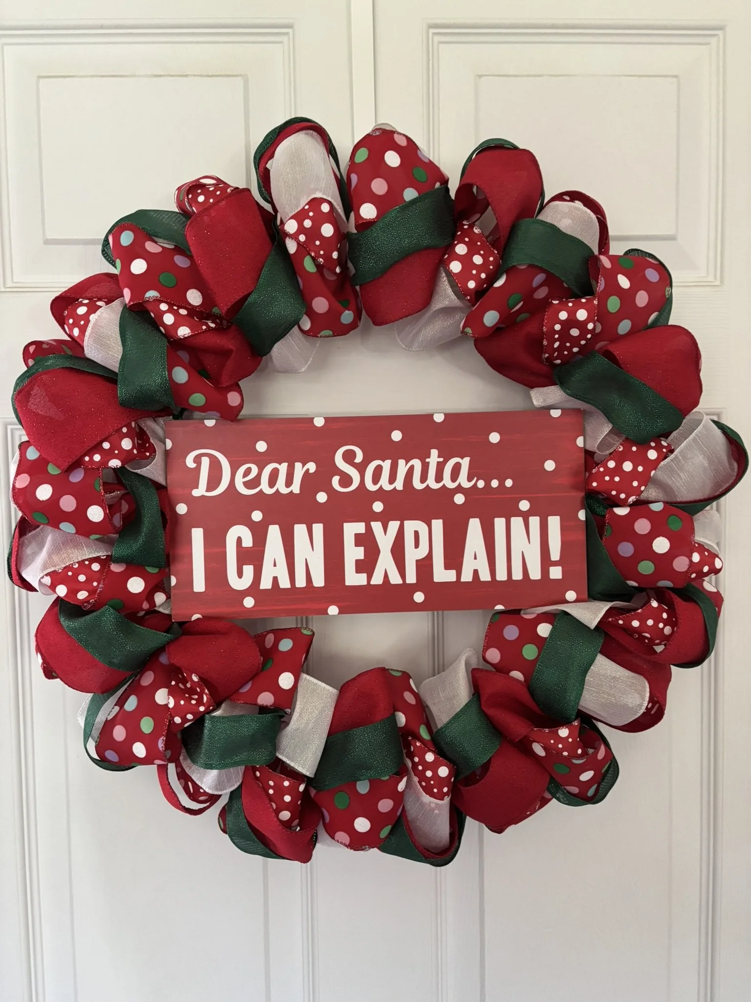 Dear Santa, I Can Explain Christmas Wreath