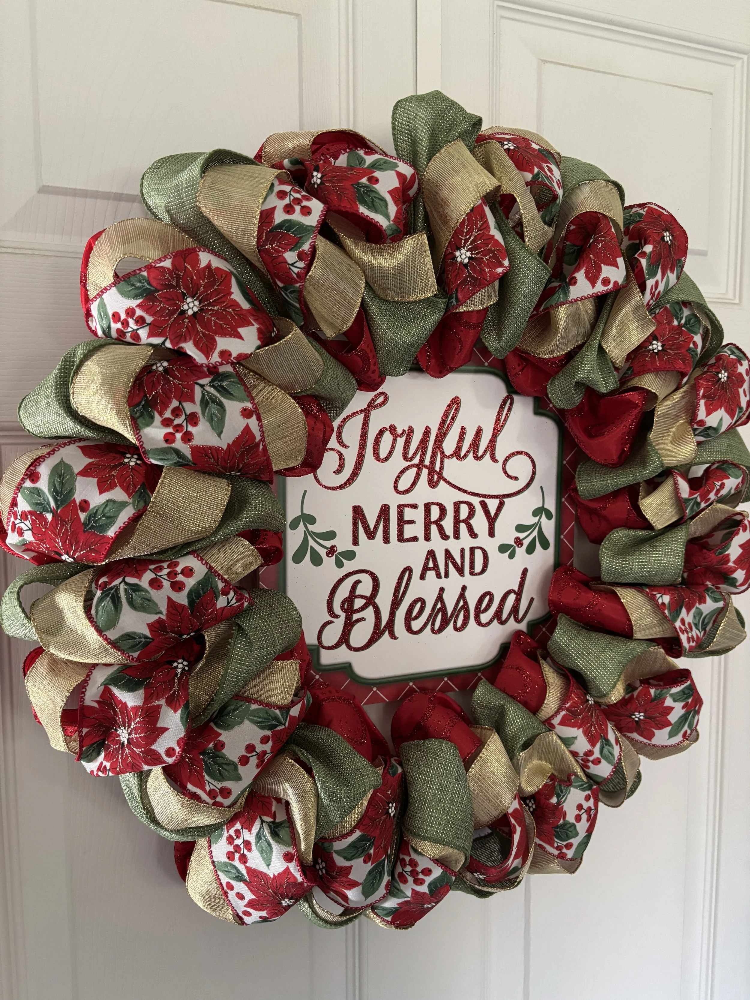 Joyful Red, Green, Gold Ribbon Wreath 2.JPG