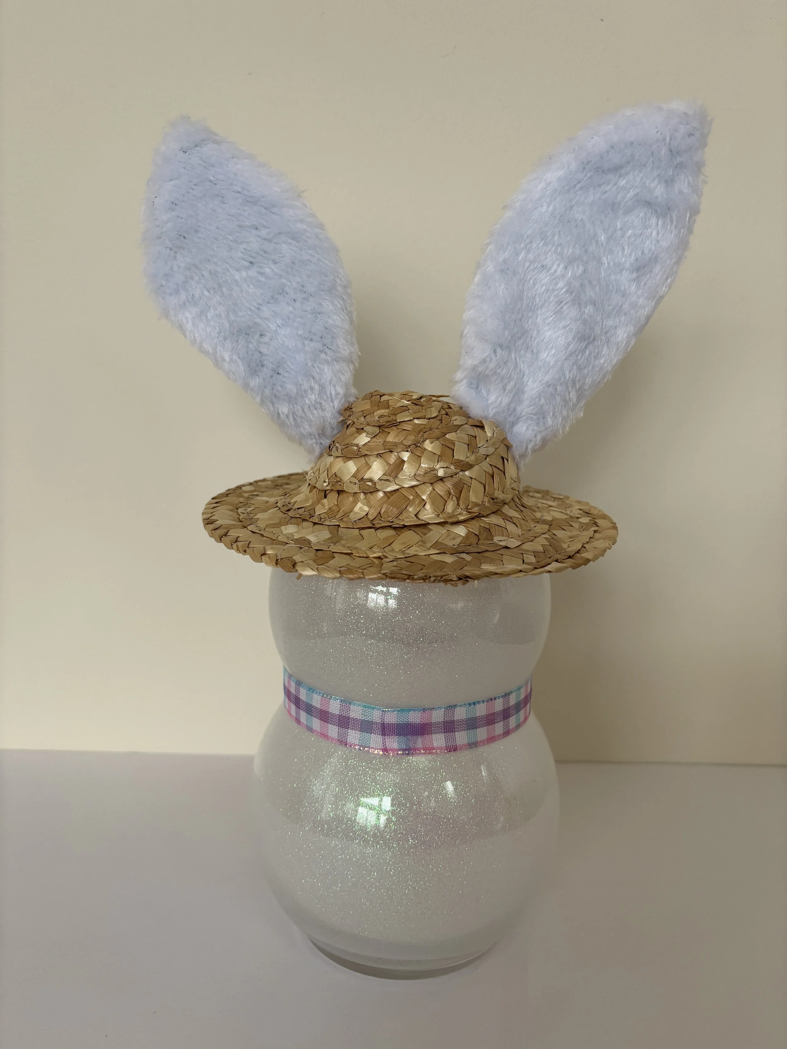 Easter Bunny Blue Gingham Ears Back.JPG