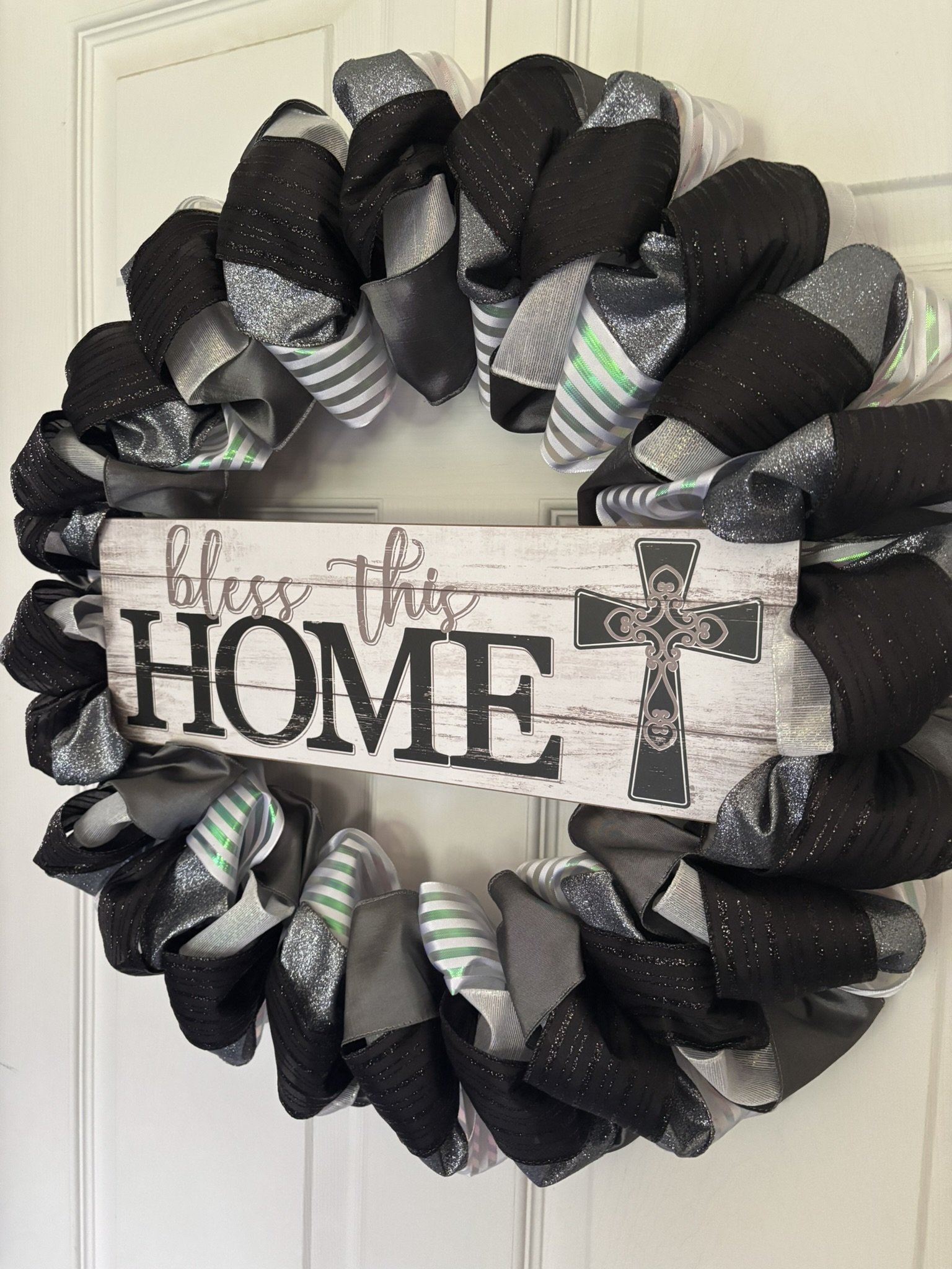 Bless This Home Ribbon Wreath Right Side.JPEG
