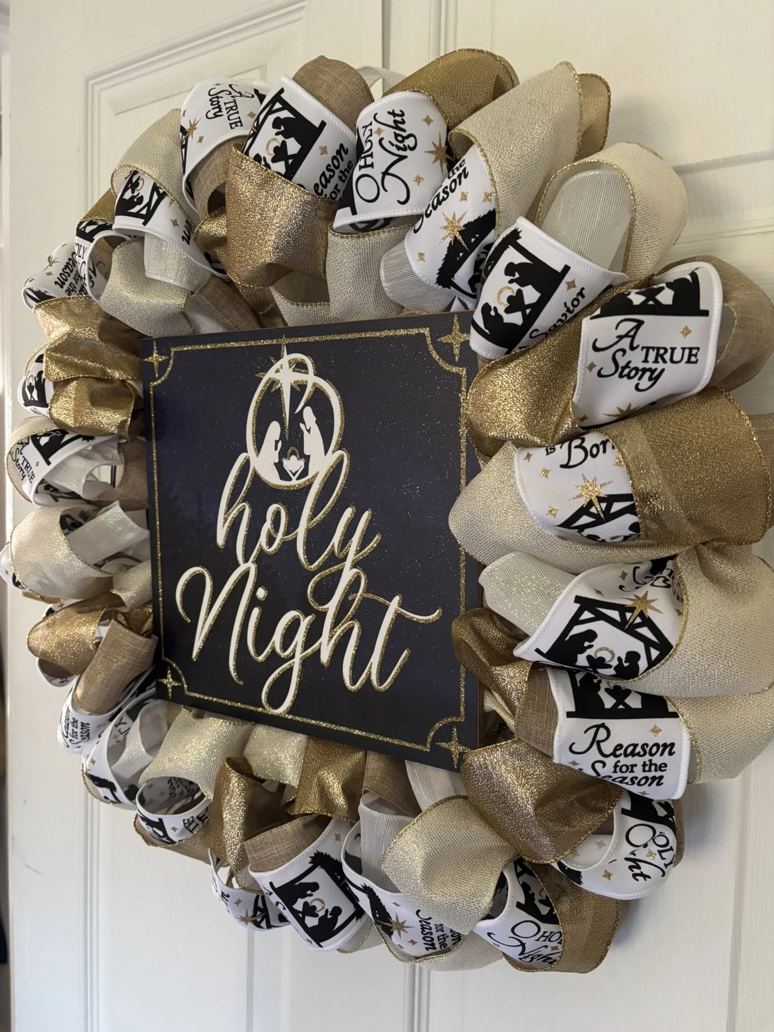 O Holy Night Ribbon Wreath Right Side.JPEG