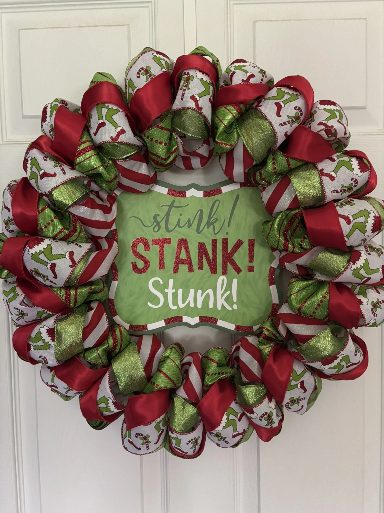Stink, Stank, Stunk Christmas Wreath